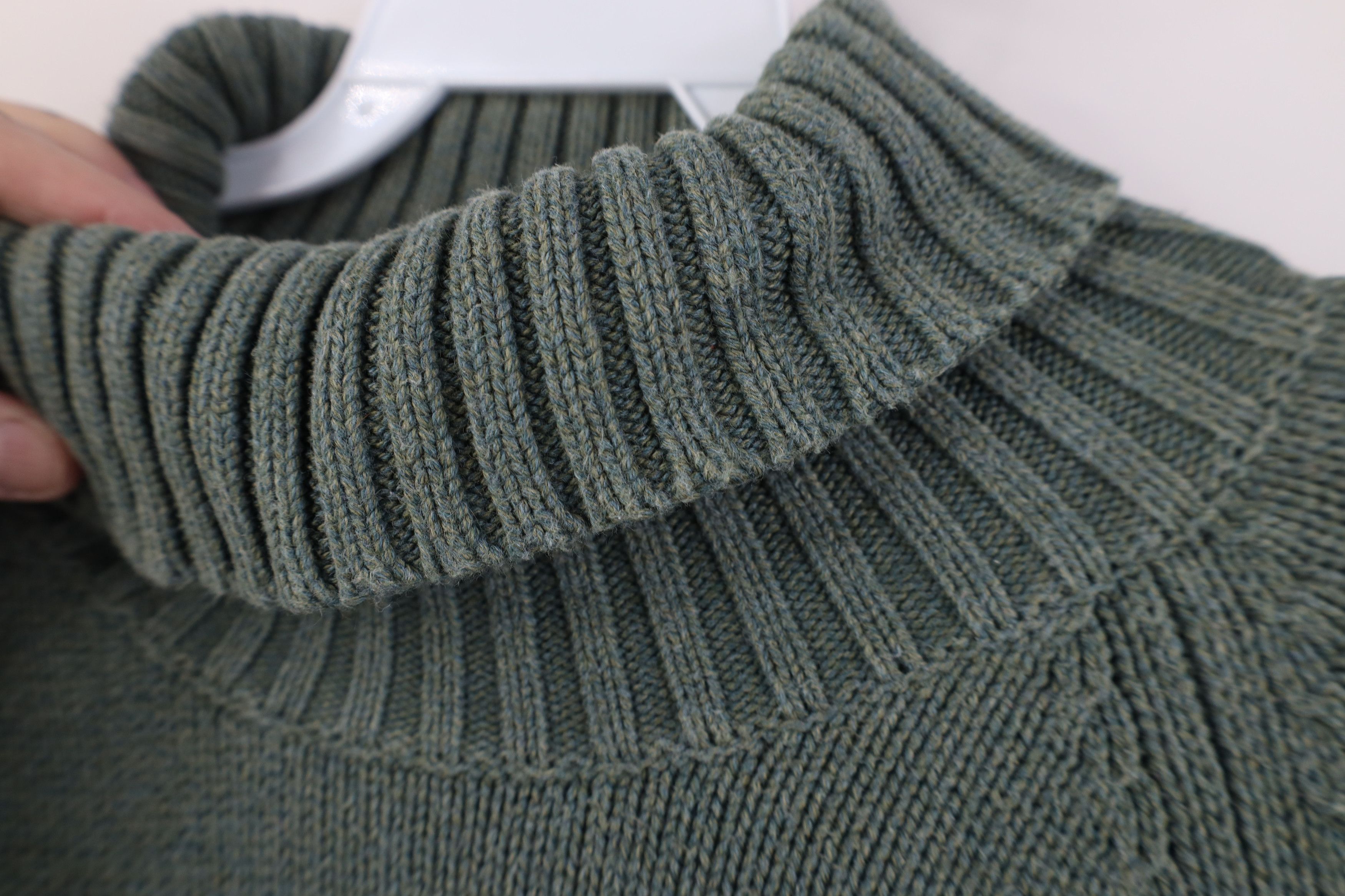Lands' End Vintage 90s Lands End Ribbed Knit Turtleneck Sweater Japan Size XL / US 12-14 / IT 48-50 - 5 Thumbnail