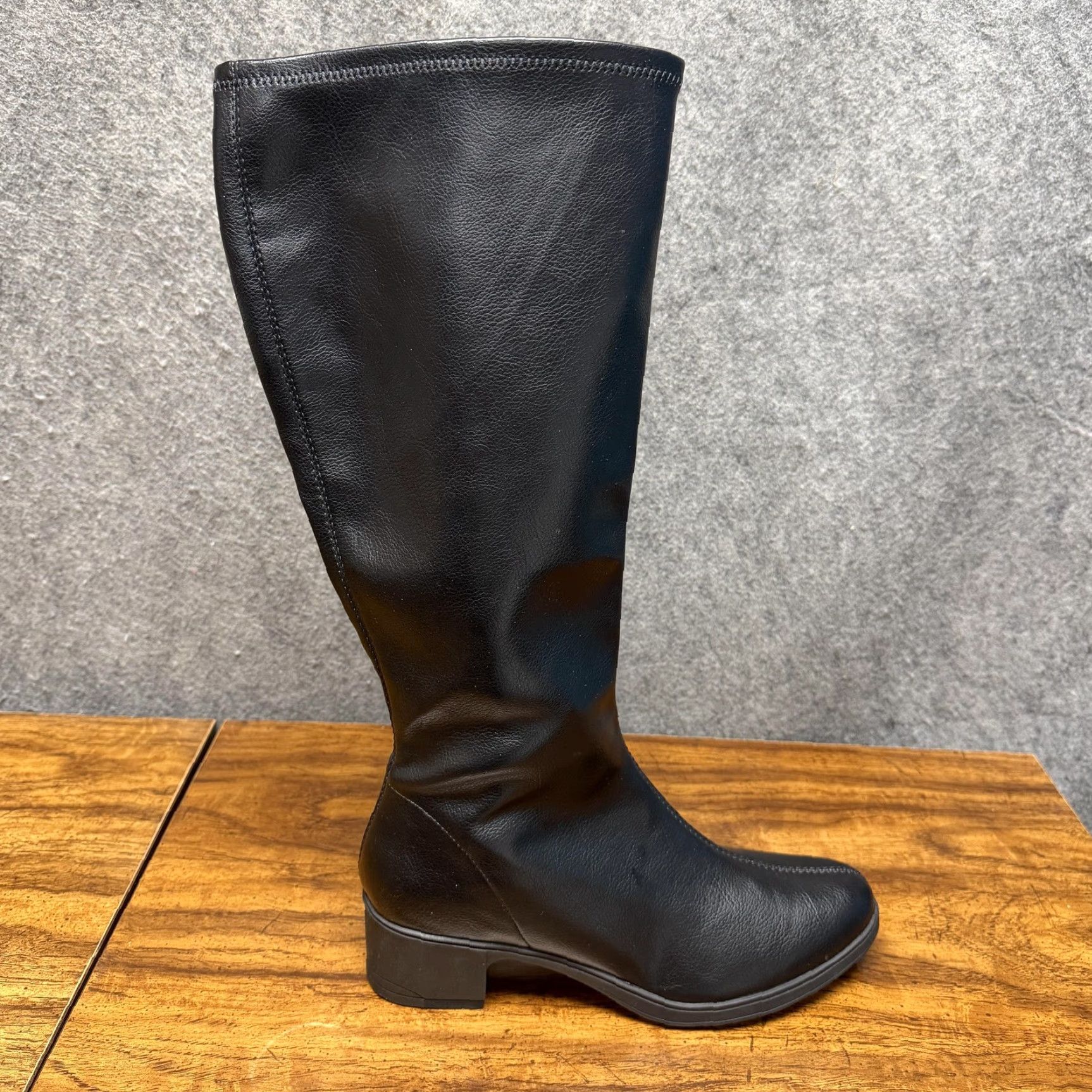 Vintage Cliffs Humber Riding Boots Womens 11M Black Knee High Zip Fall Winter Boots Size US 11 / IT 41 - 4 Thumbnail