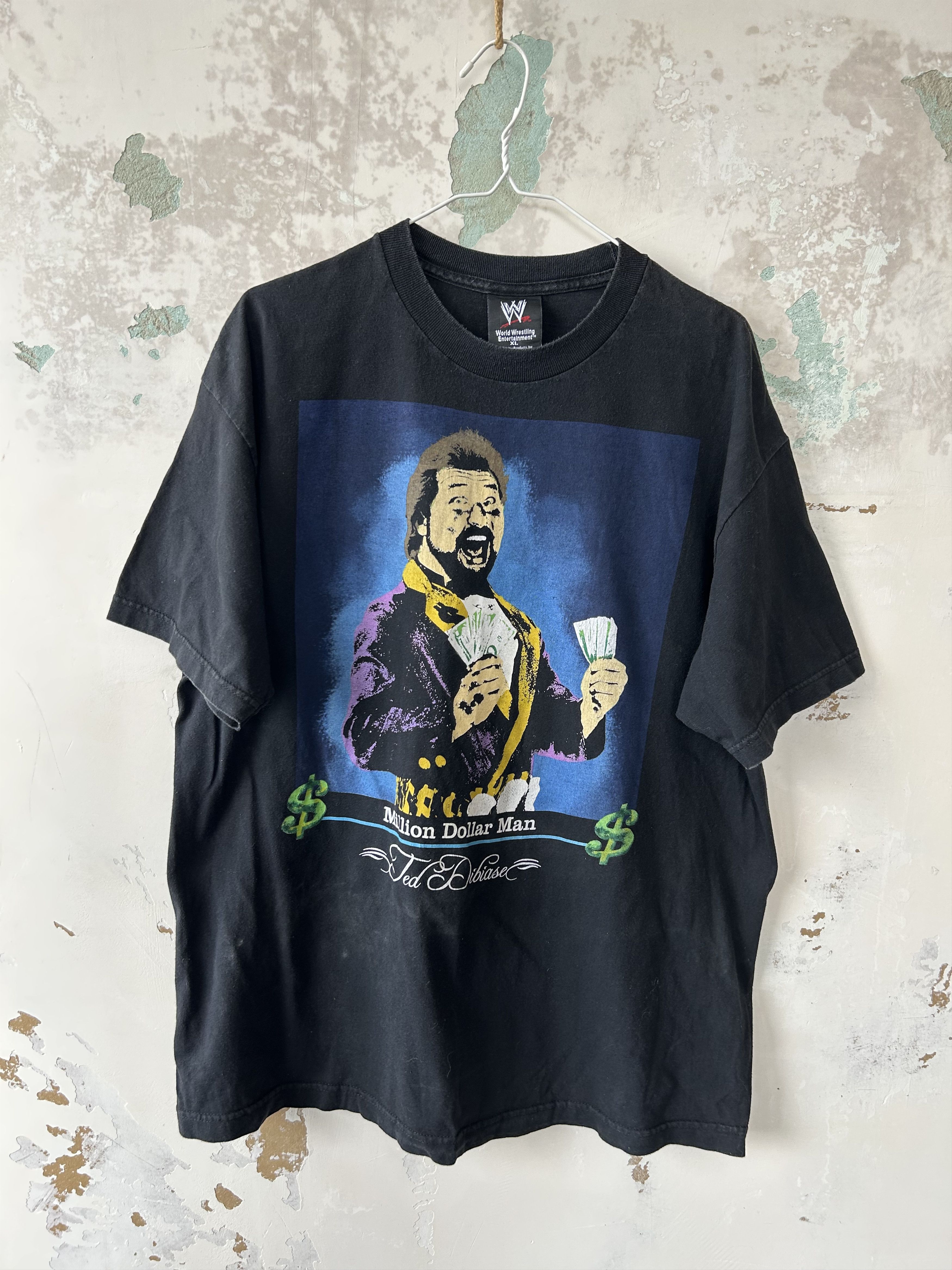 Vintage Vintage WWE Ted Dibiase Million Dollar Man T-shirt Size US XL / EU 56 / 4 - 1 Thumbnail