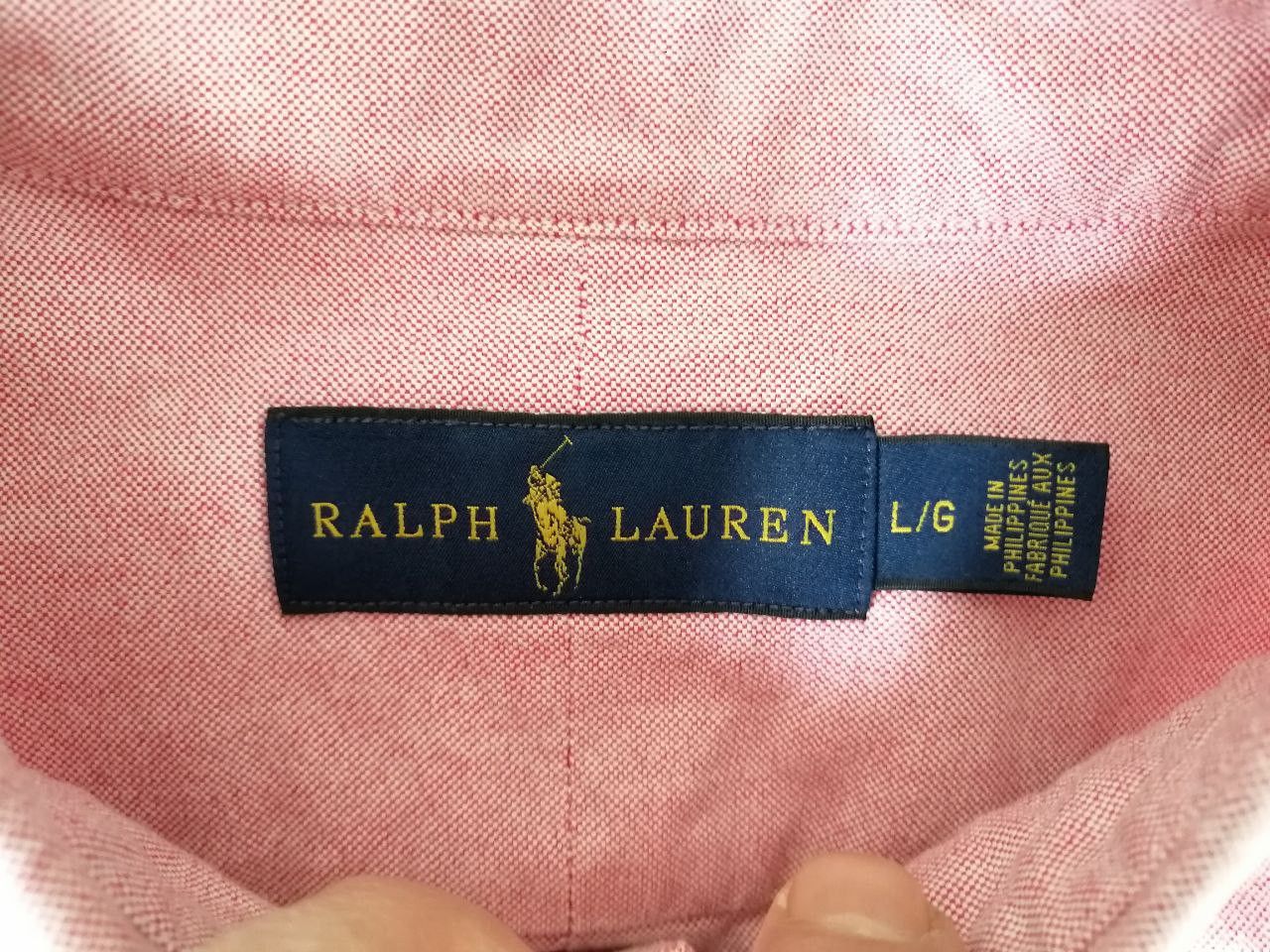 Polo Ralph Lauren × Vintage Polo Ralph Lauren Pink Short Sleeve Shirt Vintage Size US L / EU 52-54 / 3 - 5 Thumbnail