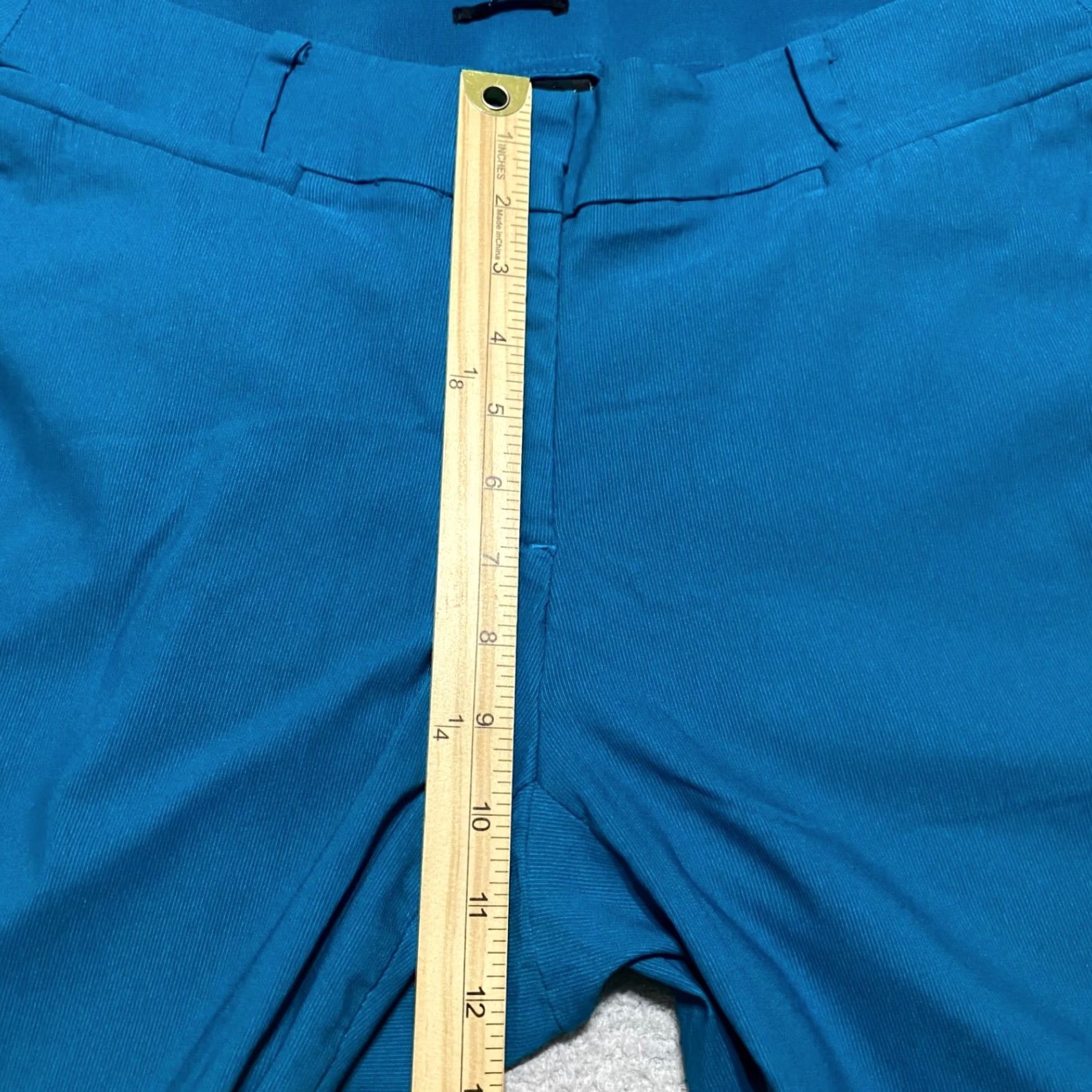 Vintage Lane Bryant Women's 16 Plus Dress Pants Blue The Allie Straight Business Office Pants Size 38" / US 16 / IT 52 - 6 Thumbnail