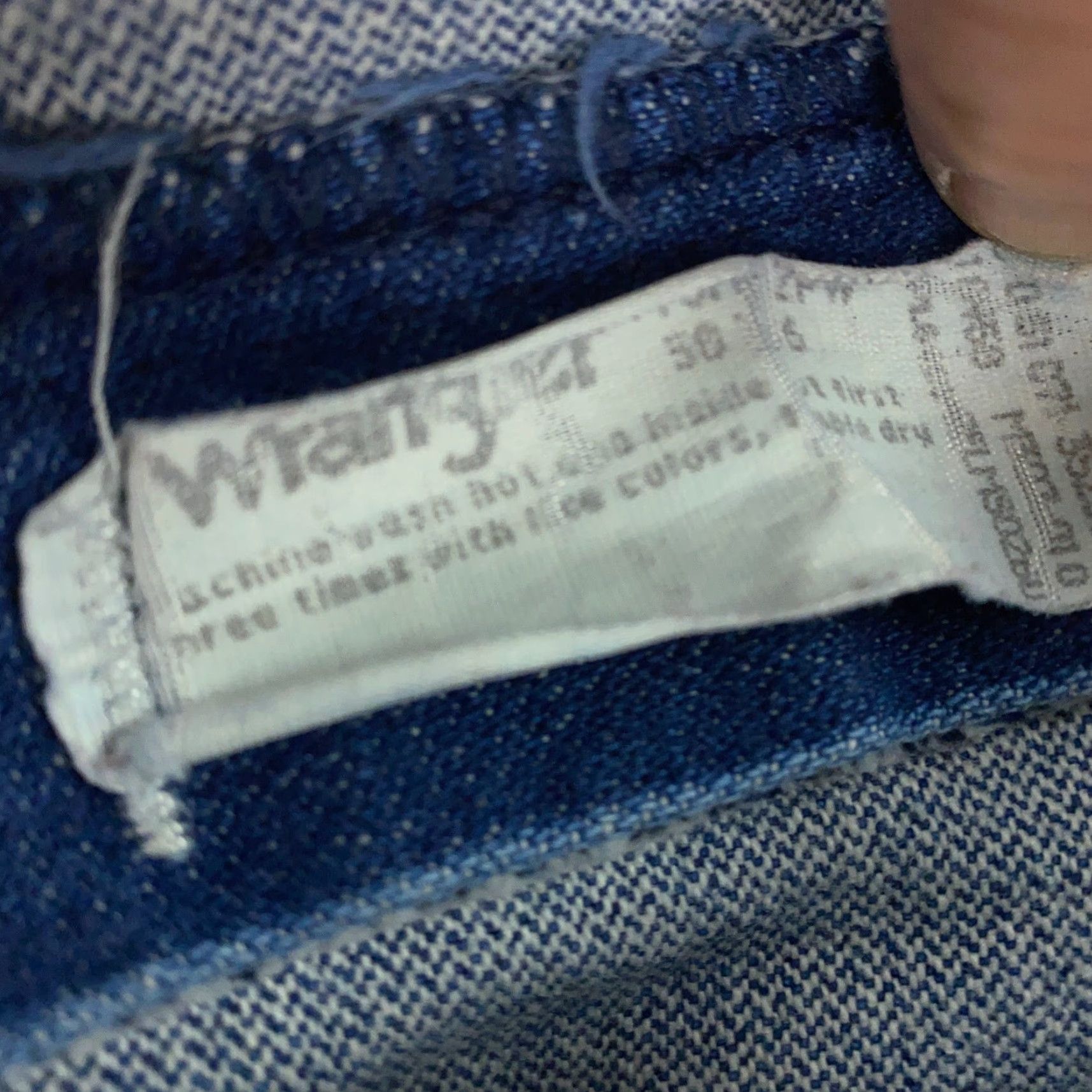 Wrangler VINTAGE Wrangler Cowboy Cut Jeans Mens 36x35 Straight Denim Blue 13MWZPW 5-Pocket USA Mens Jeans Size US 36 / EU 52 - 7 Thumbnail