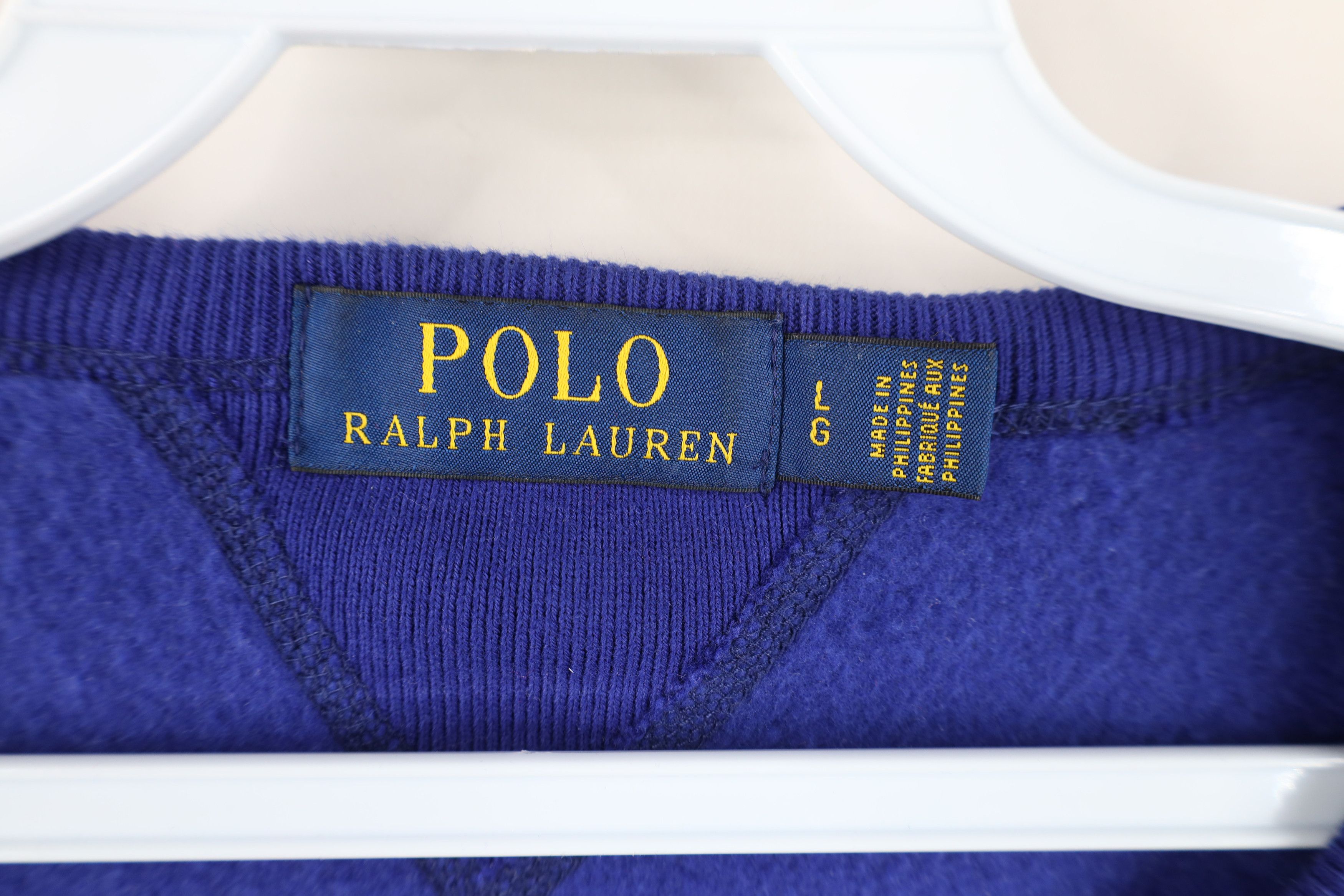 Ralph Lauren Vintage Ralph Lauren Academy Crest Crewneck Sweatshirt Blue Size US XL / EU 56 / 4 - 9 Thumbnail