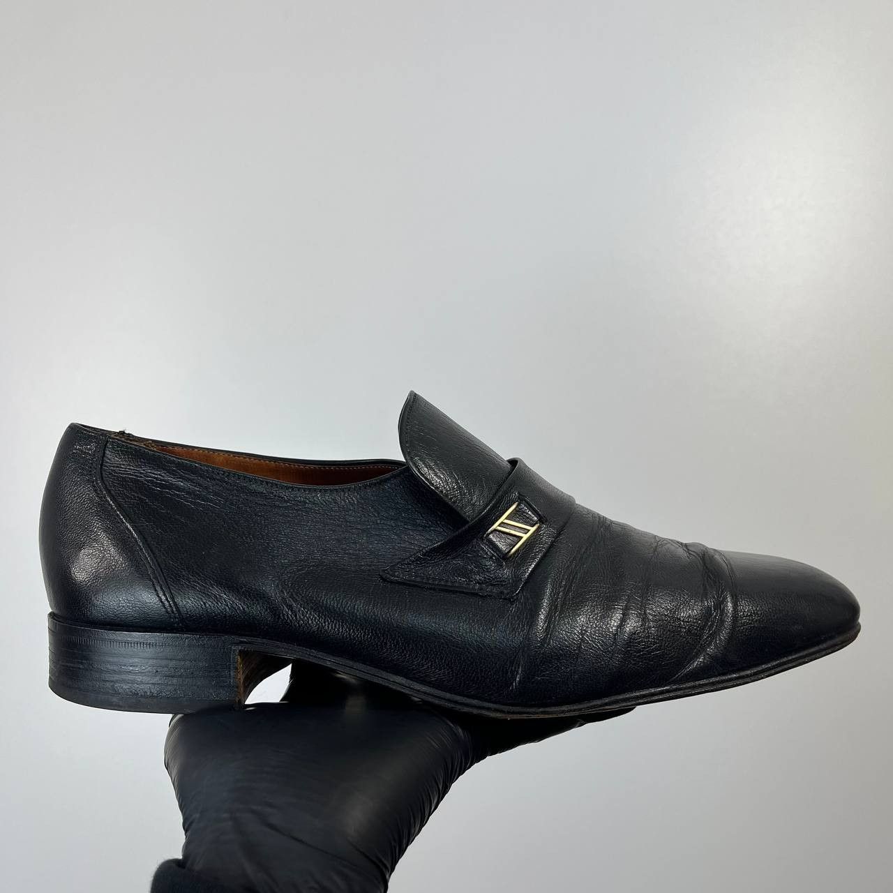 Other Grenson Footmaster Leather Loafers Black Mens Size 7.5Uk Size US 7.5 / EU 40-41 - 3 Thumbnail