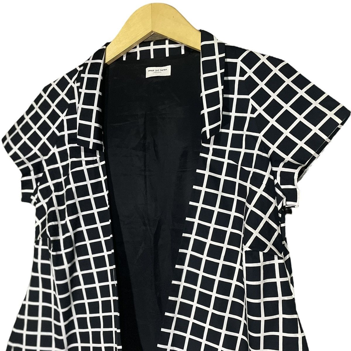 Designer × Dries Van Noten Dries Van Noten Blouse Plaid Print Size M / US 6-8 / IT 42-44 - 3 Thumbnail
