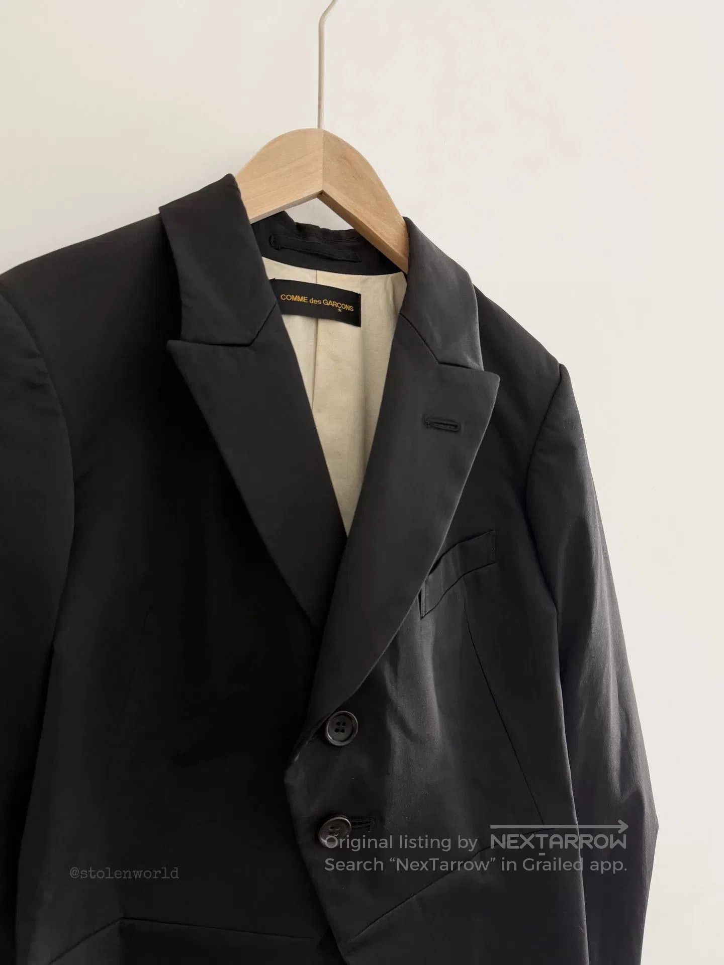 Comme des Garcons comme des garçons cropped sleeve blazer. Size S / US 4 / IT 40 - 2 Thumbnail