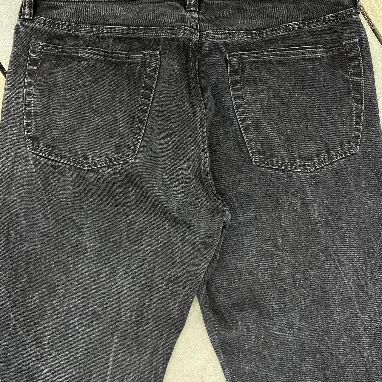 Gap Y2K Faded Black Distressed Washed Jeans Size US 34 / EU 50 - 5 Thumbnail