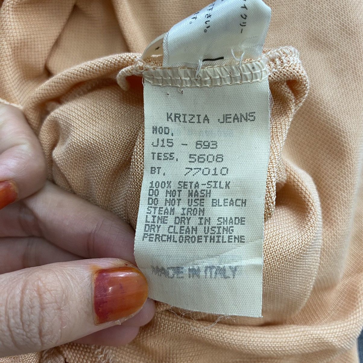 Vintage Vintage KRIZIA JEANS Italian Designer Pink Polo Shirt Size US S / EU 44-46 / 1 - 9 Thumbnail