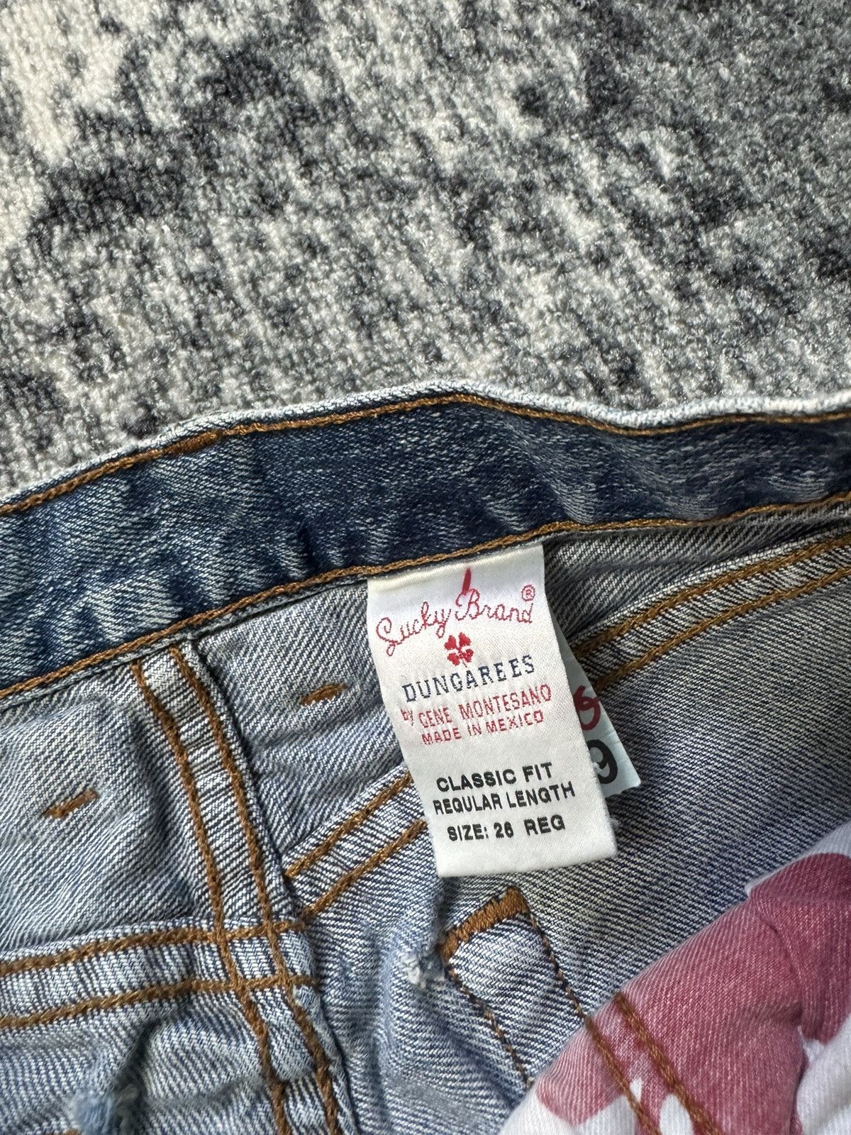 Lucky Brand Vintage Lucky Brand Made In USA Baggy Opium Denim Jeans Size 27" / US 4 / IT 40 - 7 Thumbnail
