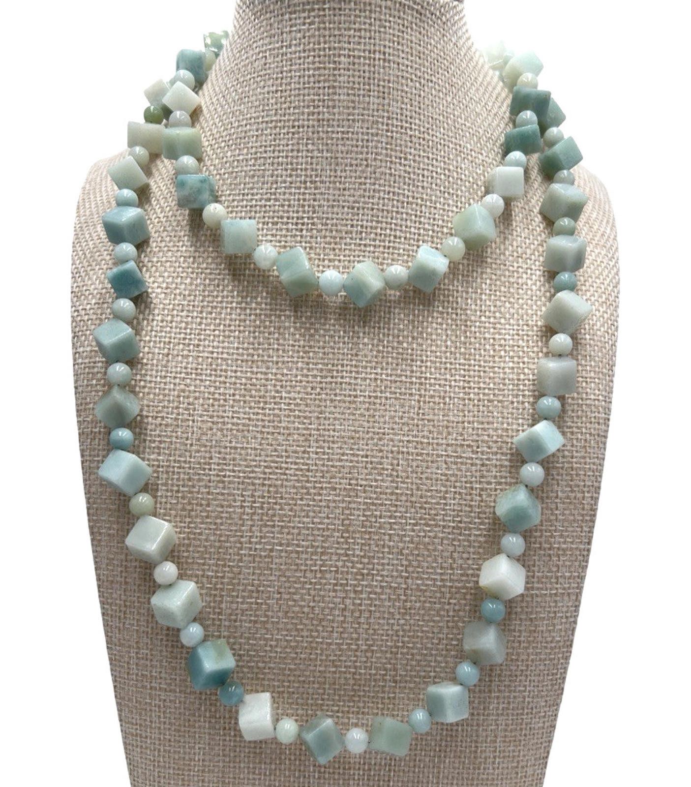Other DTR Jay King Mine Finds Larimar Cube Bead Necklace NOS OOAK Size ONE SIZE - 1 Thumbnail