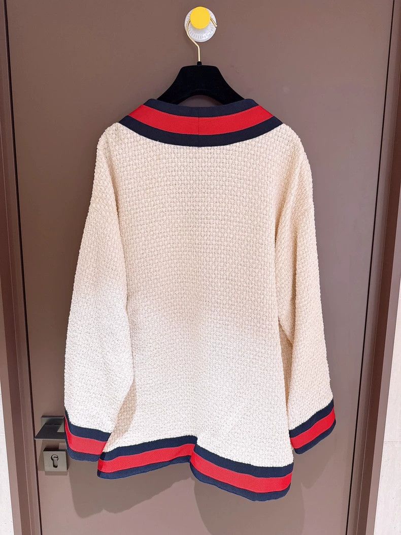 Gucci Gucci Red and blue stripe contrasting edge pearl buckle loo Size S / US 4 / IT 40 - 7 Thumbnail