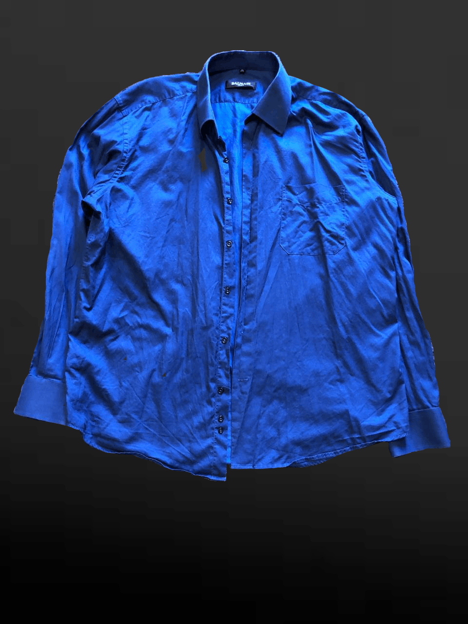 Balmain Vintage Blue Shirt Size XL Y2K BALMAIN PARIS Size US XL / EU 56 / 4 - 1 Thumbnail