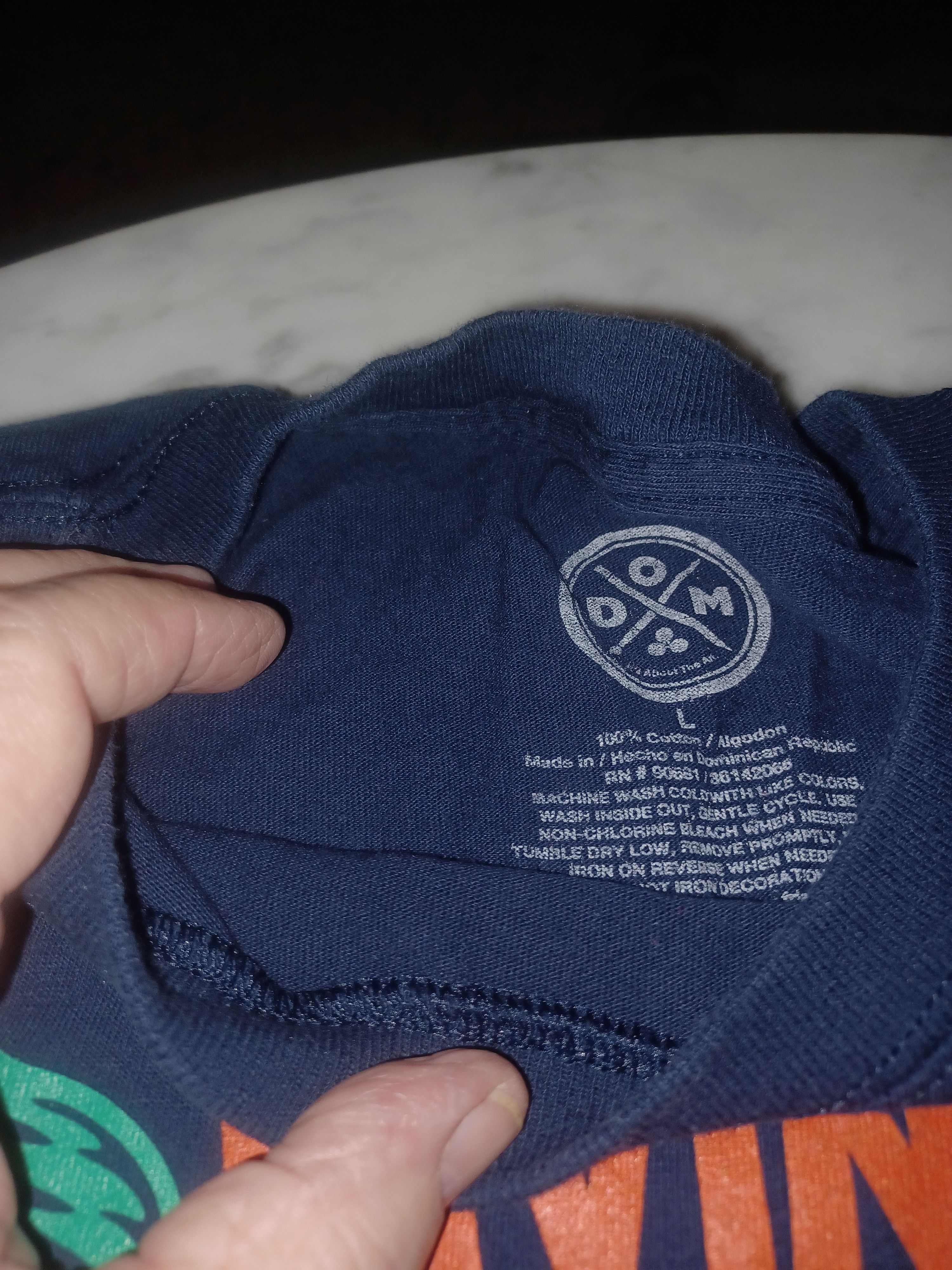 Other DOM Men's Tee "Living My Best Life" L Navy Size US L / EU 52-54 / 3 - 4 Thumbnail