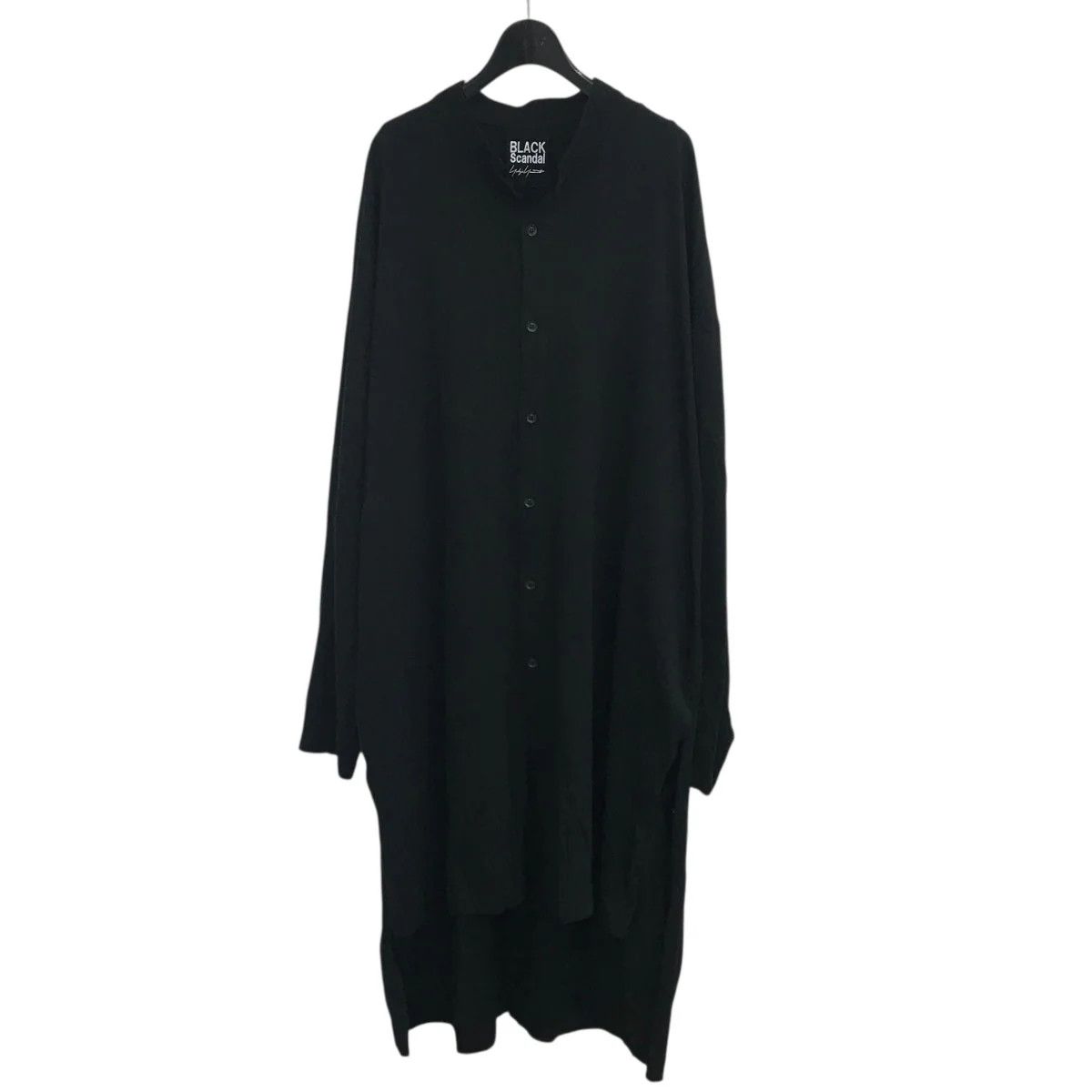Yohji Yamamoto BLACK Scandal Yohji Yamamoto/ Back Print Long Shirt Size US L / EU 52-54 / 3 - 1 Thumbnail