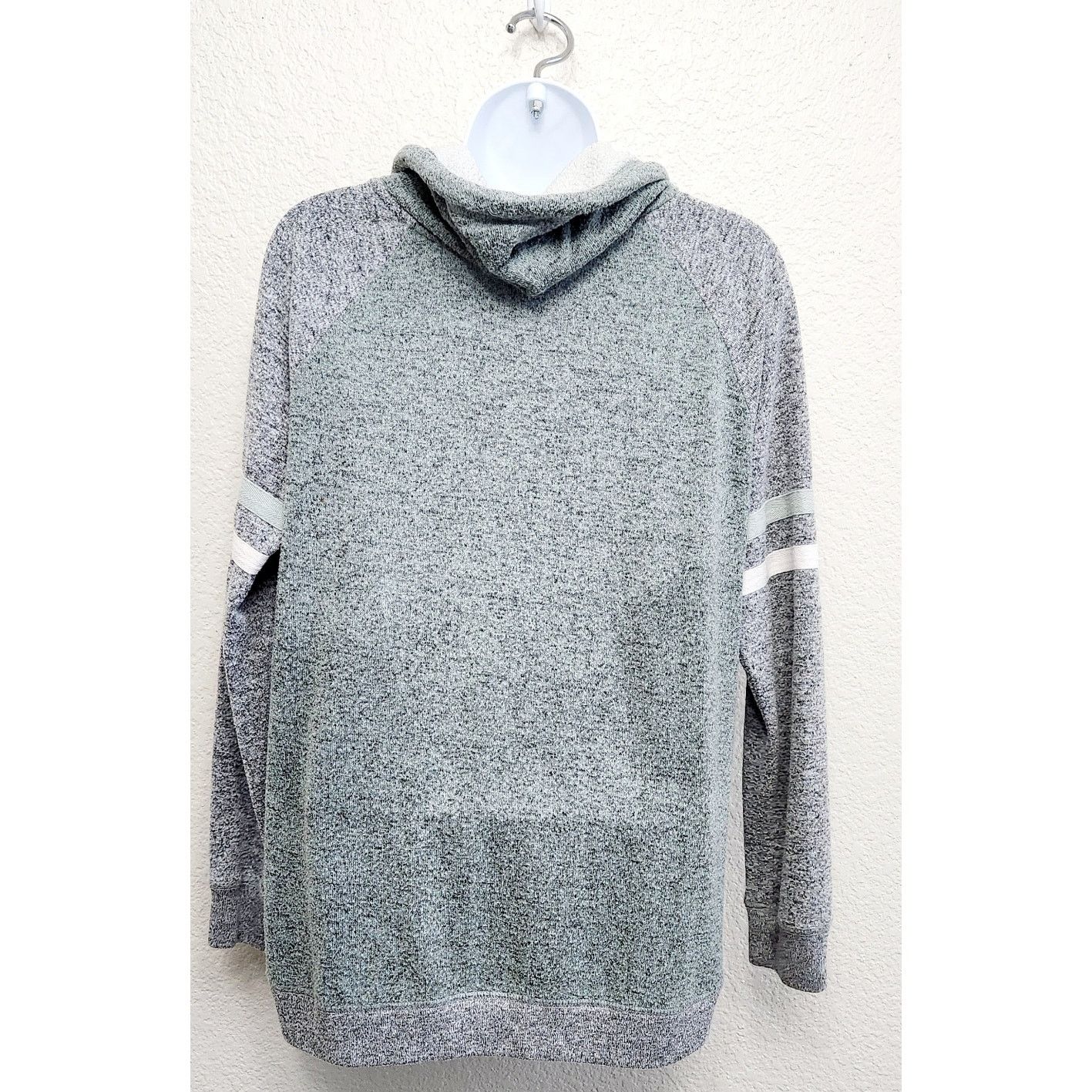 Other Inspired Hearts Green Gray Cowl Neck Pull Over Sweater Large Size L / US 10 / IT 46 - 4 Thumbnail