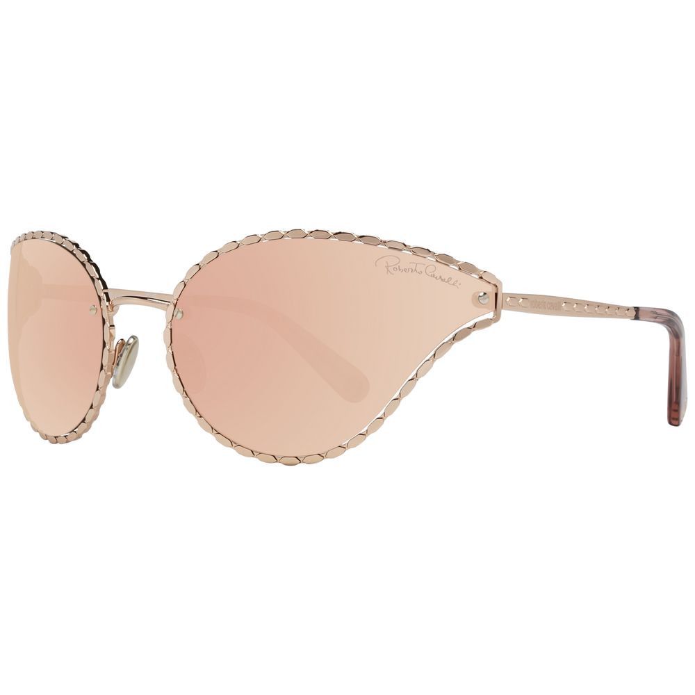 Roberto Cavalli Rose Gold Oval Mirrored Women's Sunglasses Size ONE SIZE - 1 Thumbnail