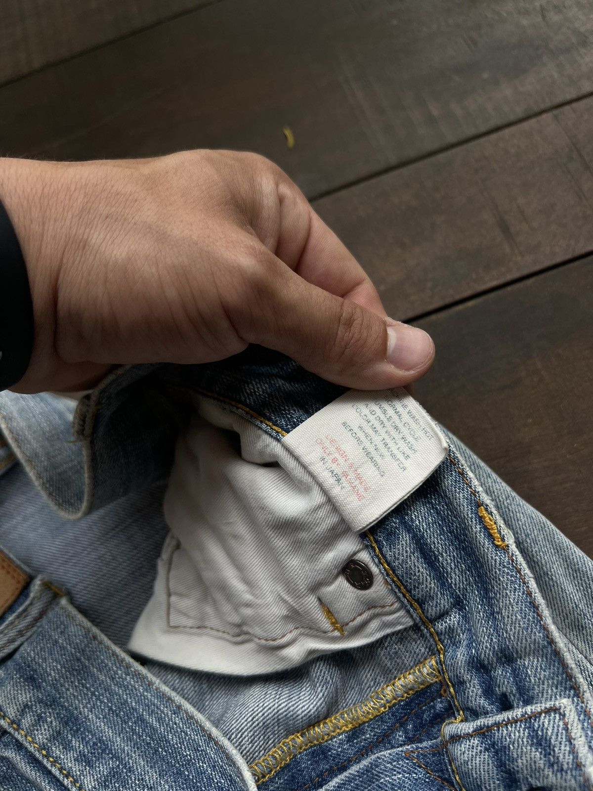 Evisu EVISU WASHED DISTRESSED SELVEDJE DAICOCK JEANS N2 Size US 33 - 10 Thumbnail