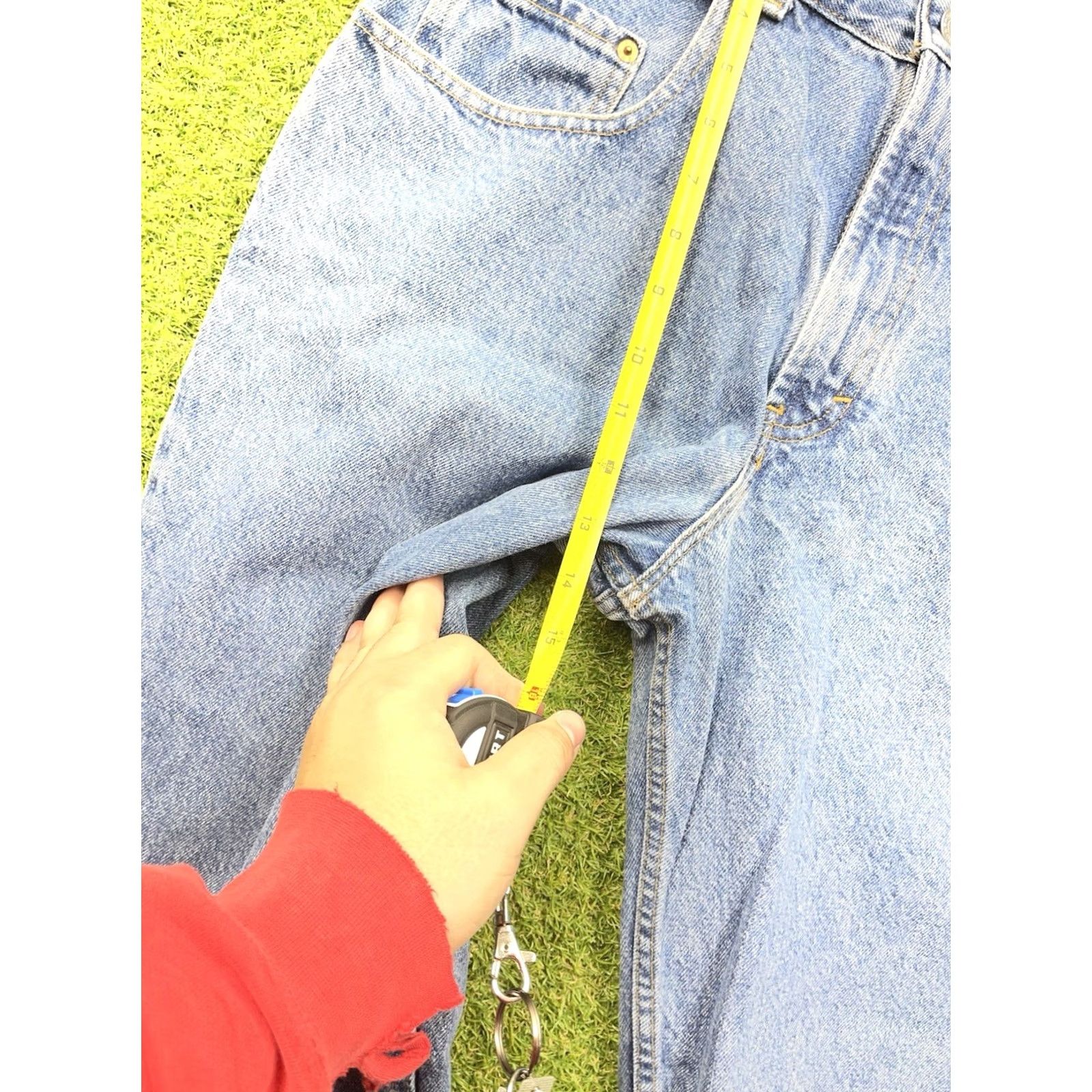 Gap Gap Jeans 90s Loose Fit Mens Regular 33x36 Blue Medium Wash Baggy 1969 90s Theme Mens Jeans Size US 33 - 7 Thumbnail