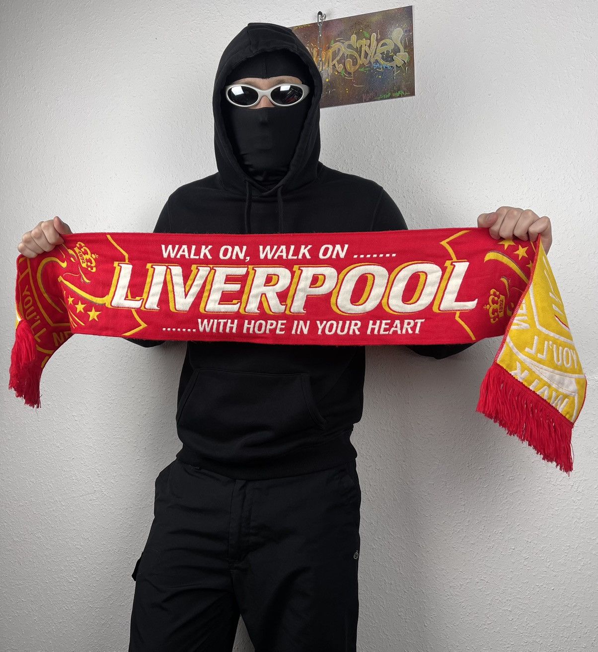 リバプールFC スカーフ YOU'LL NEVER WALK ALONE リバプールFC スカーフ YOU'LL NEVER WALK ALONE リバプールFC