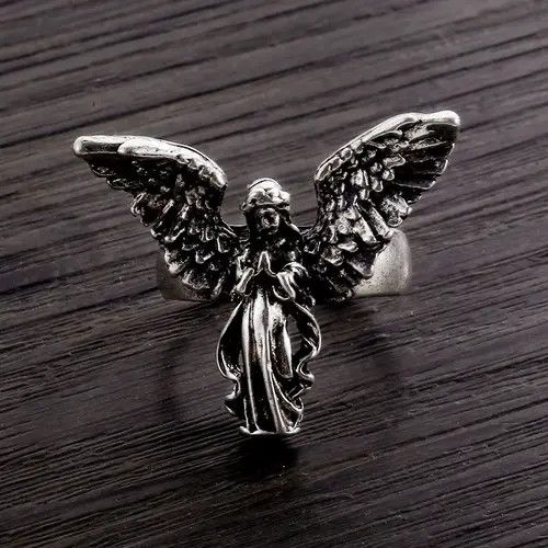 Jewelry × Vintage Vintage Grunge Open Ring Angel Prying Size ONE SIZE - 4 Thumbnail