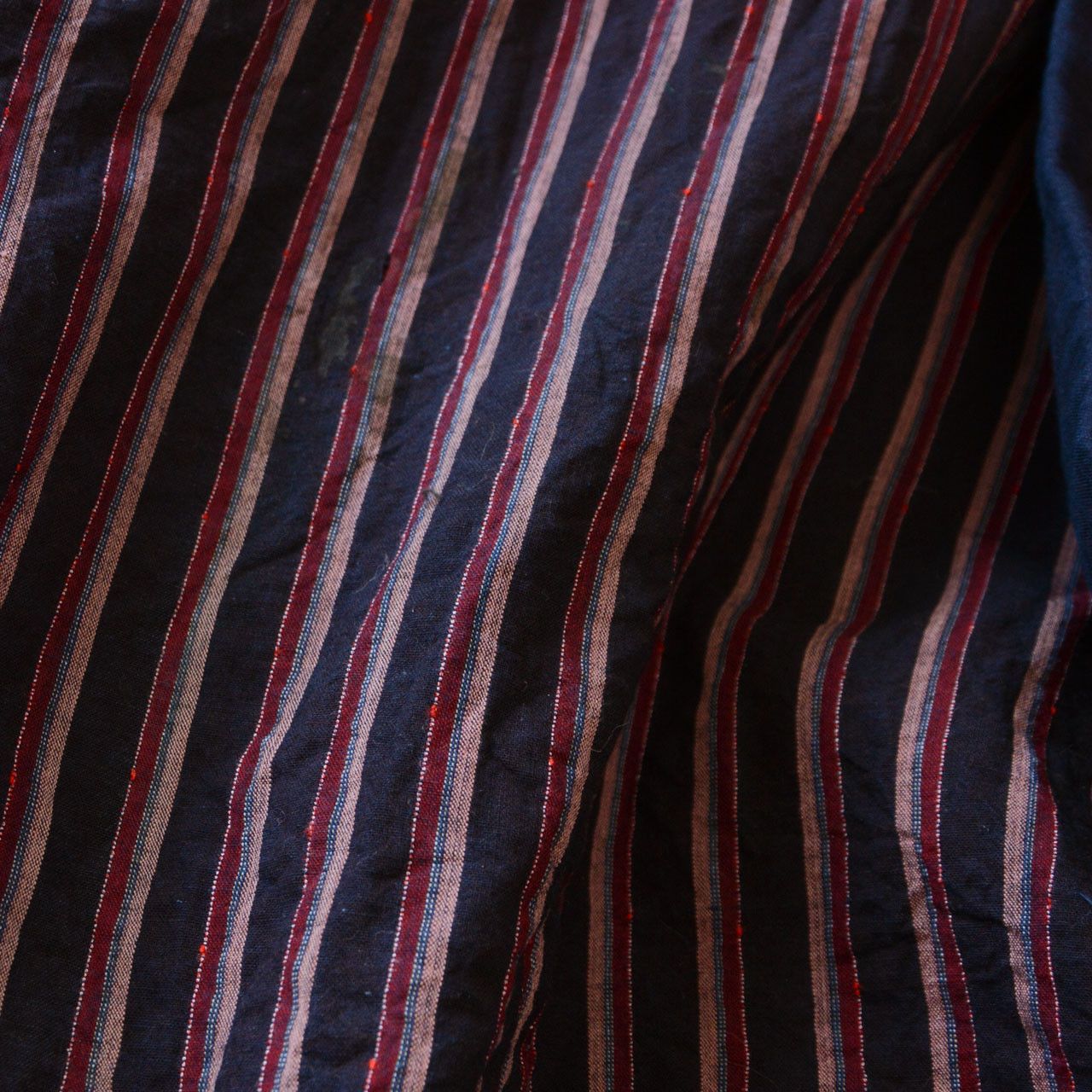 Other Vintage Japanese Noragi Jacket Indigo Collar Maroon Cotton Size US M / EU 48-50 / 2 - 10 Thumbnail