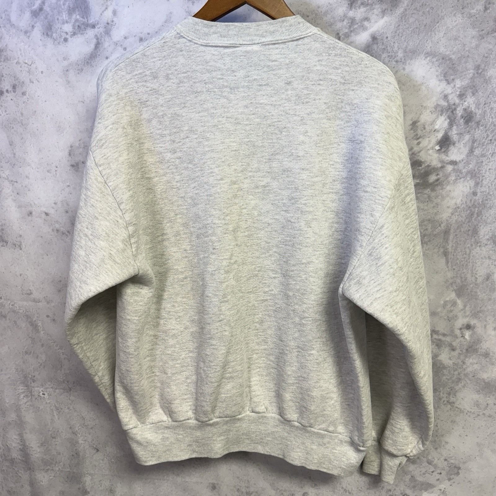 Vintage Vintage 90s Funny Parody Fishing Sweatshirt Mens Large Gray Size US L / EU 52-54 / 3 - 2 Thumbnail