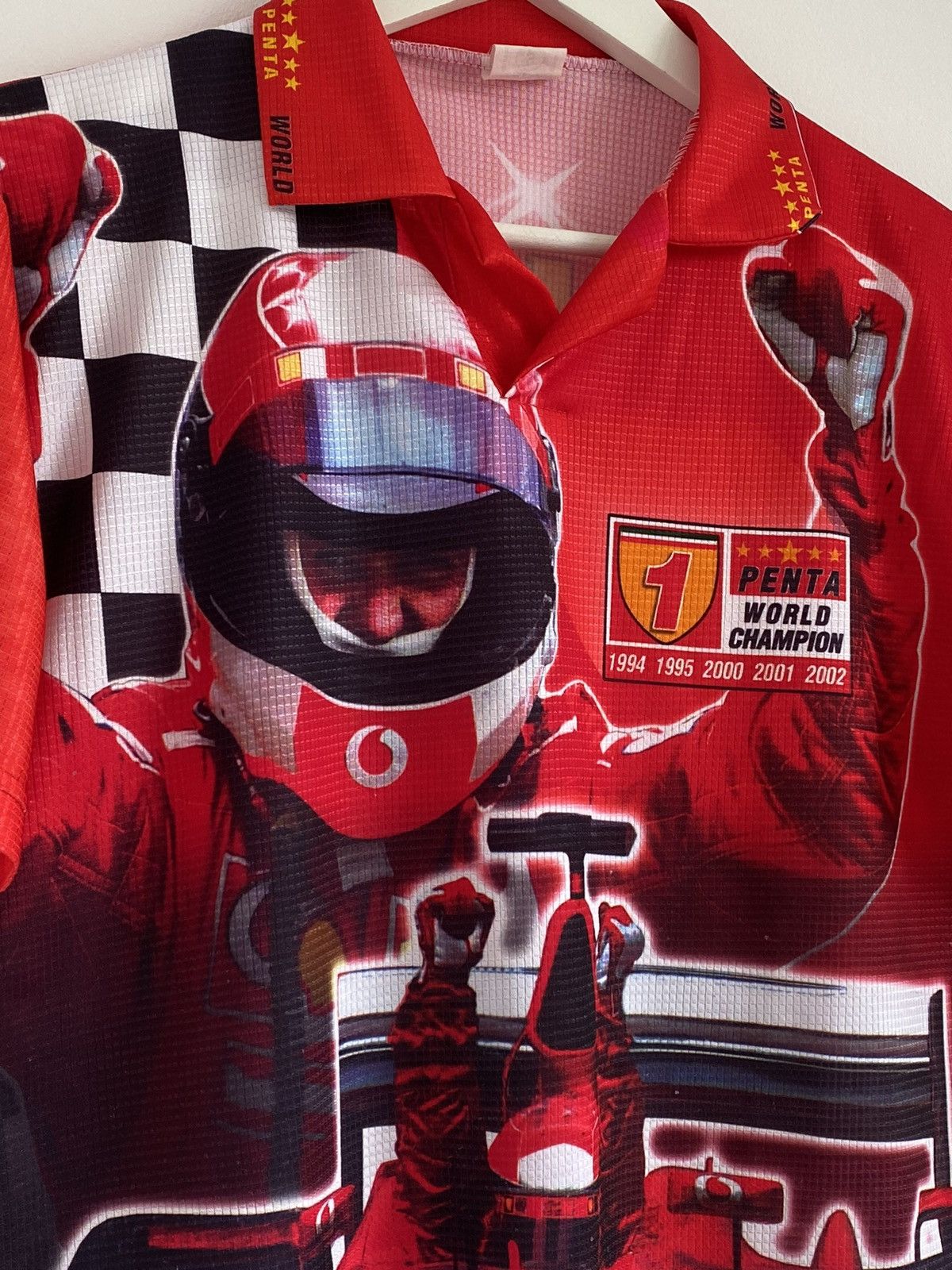 Ferrari 🔥 SCHUMI F1 THE LEGEND VINTAGE RACING SHIRT 90s Y2K BANGER Size US S / EU 44-46 / 1 - 8 Thumbnail