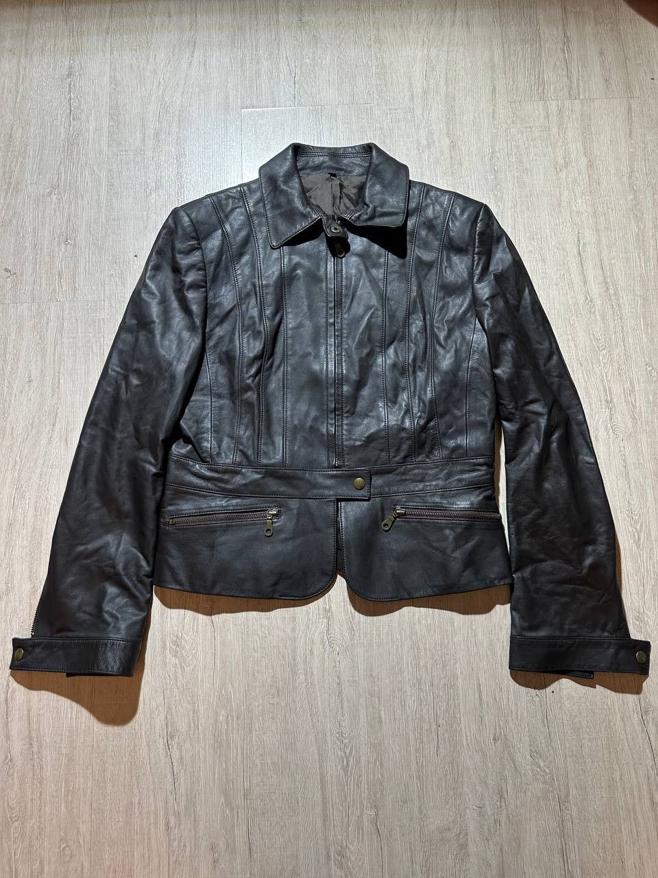 Japanese Brand Archive y2k cropped leather jacket Size M / US 6-8 / IT 42-44 - 1 Thumbnail