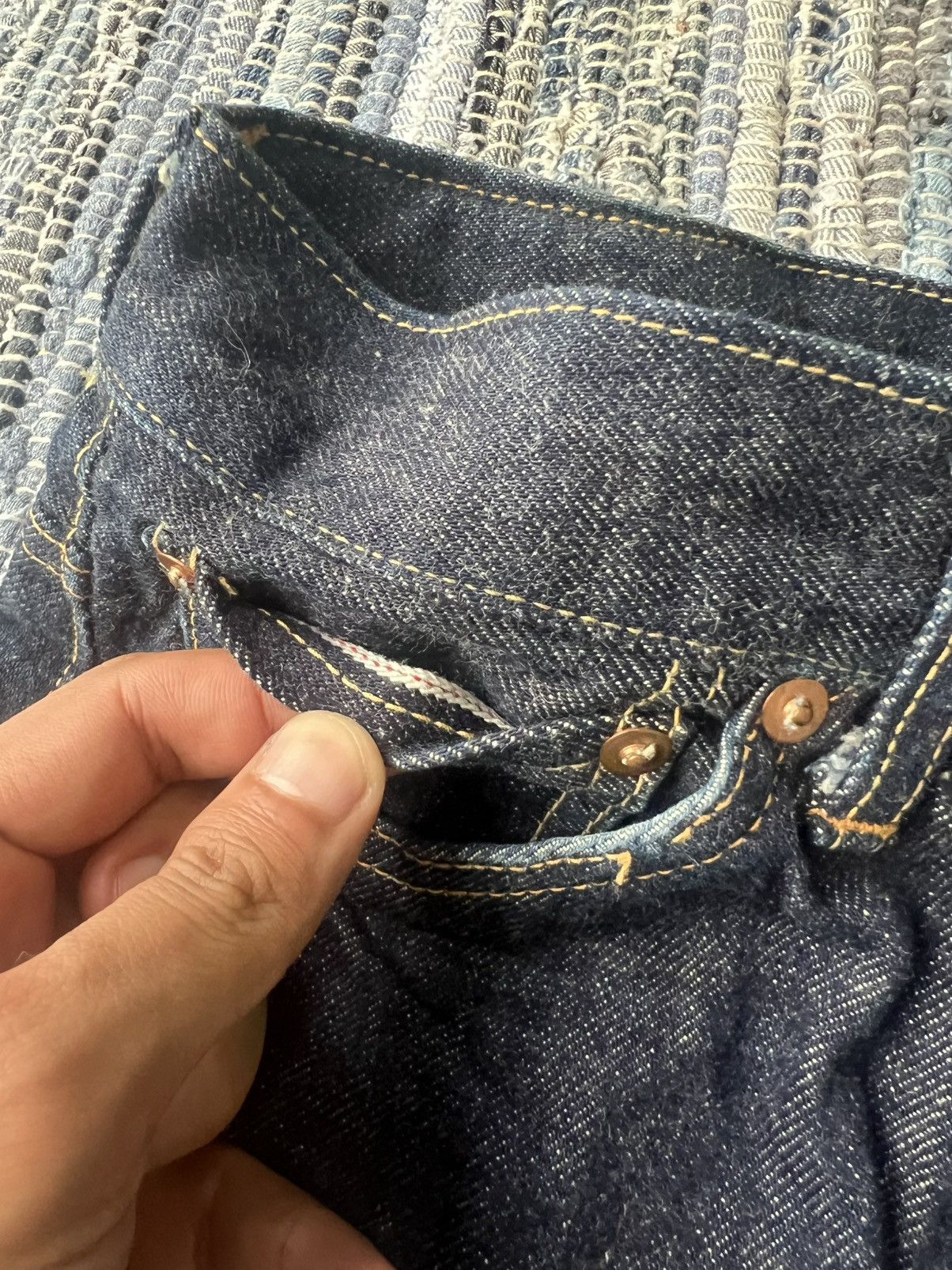 Redmoon LIMITED EDITION 500 Pieces Redmoon 18oz Selvaged Denim Jeans Size US 30 / EU 46 - 8 Thumbnail