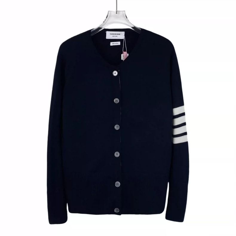Thom Browne Thom browne Dark blue classic four-bar wool single-breasted Size US XS / EU 42 / 0 - 1 Thumbnail
