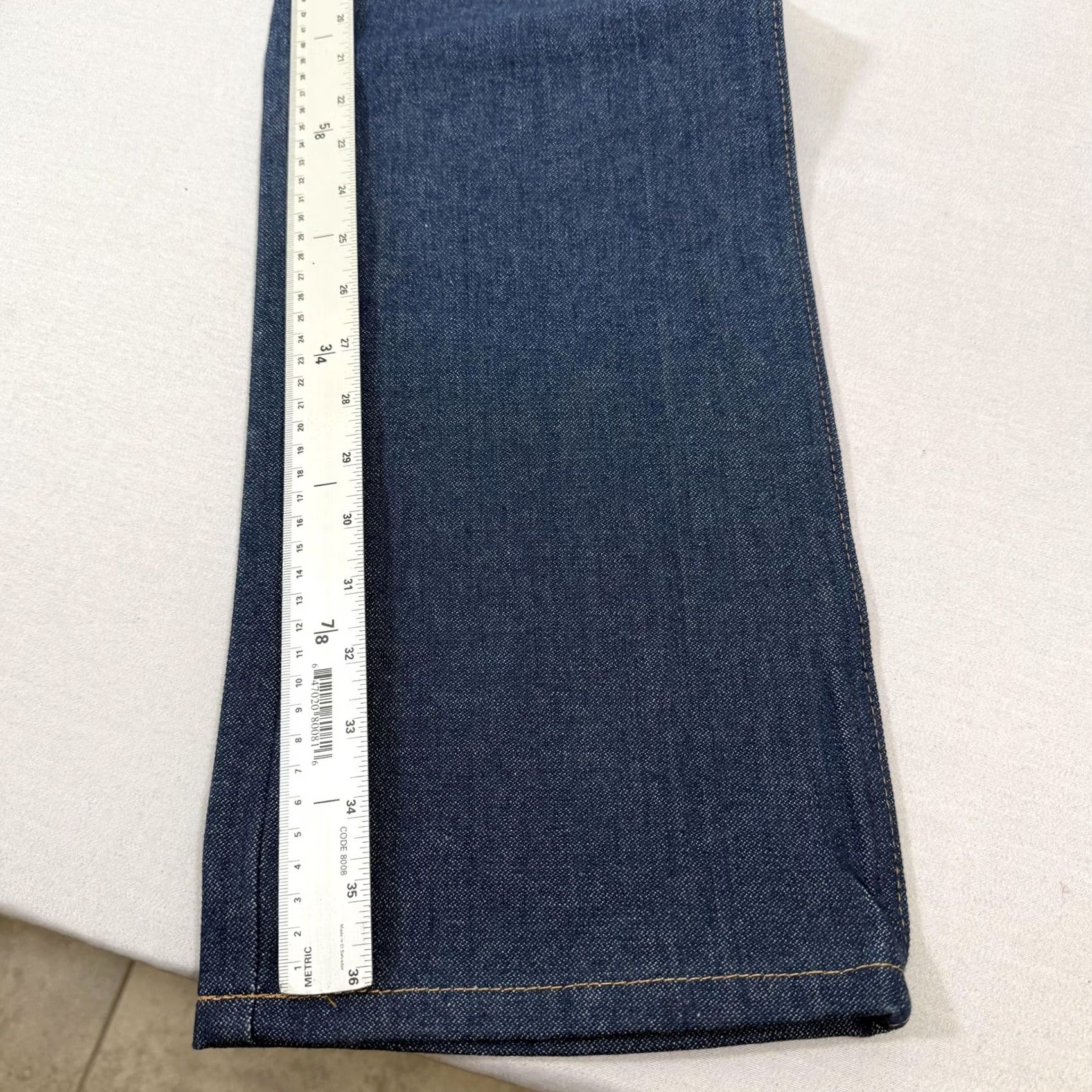 Wrangler Wrangler Mens Jeans 33x36 Blue 13MWZ Straight Fit Cowboy Cut Denim Pants Size US 33 - 4 Thumbnail