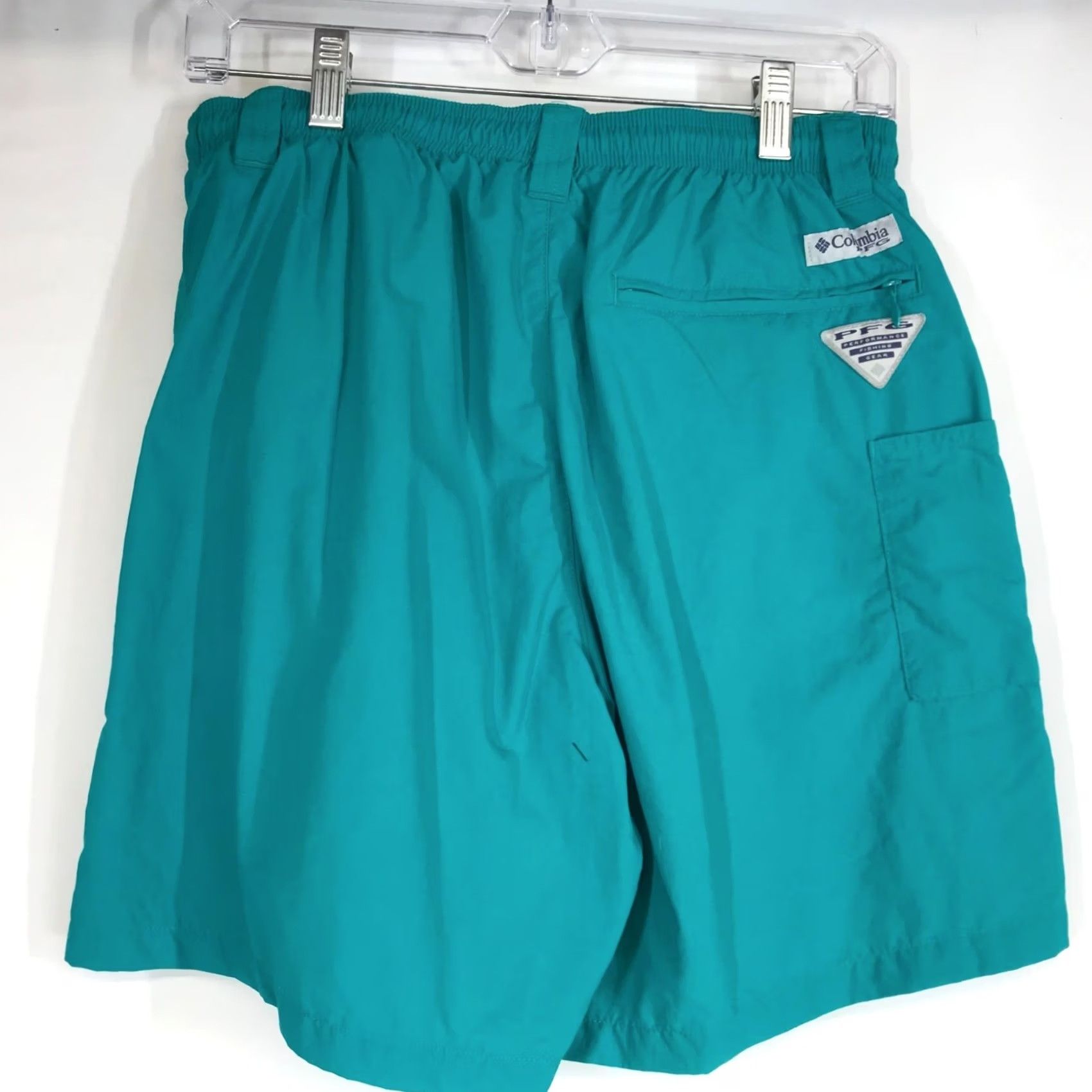 Vintage COLUMBIA MEN'S SMALL SEAFOAM PFG SWIM TRUNKS SHORTS 100% NYLON Size US 29 - 4 Thumbnail