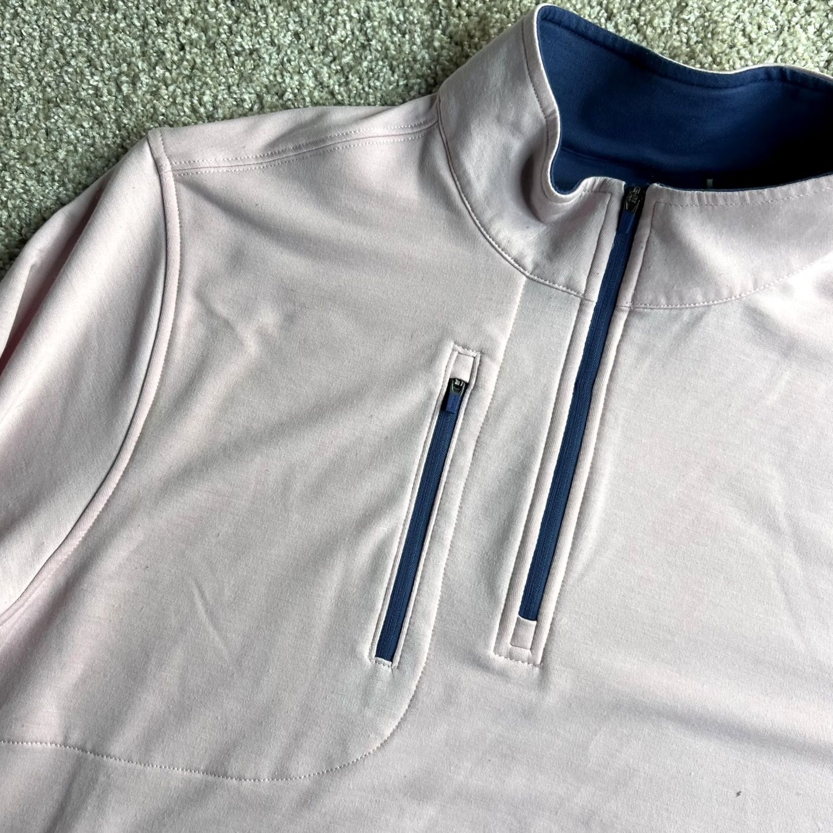 Vintage Walter Hagen Golf Shirt Mens Large Pink Quarter Zip Pullover Long Sleeve Top Size US L / EU 52-54 / 3 - 2 Thumbnail
