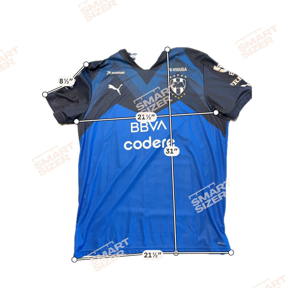 Puma CF Monterrey Rayados Puma XXL LigaMX México Fútbol Jersey Size US XXL / EU 58 / 5 - 8 Thumbnail