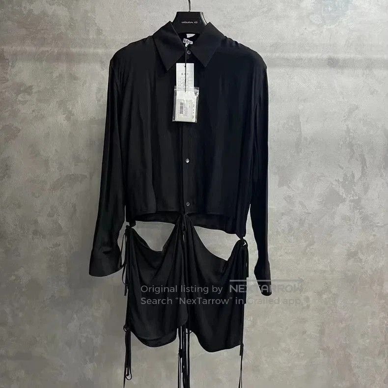 Loewe Loewe Black Deconstructed Cutout Shirt. Size US L / EU 52-54 / 3 - 1 Thumbnail