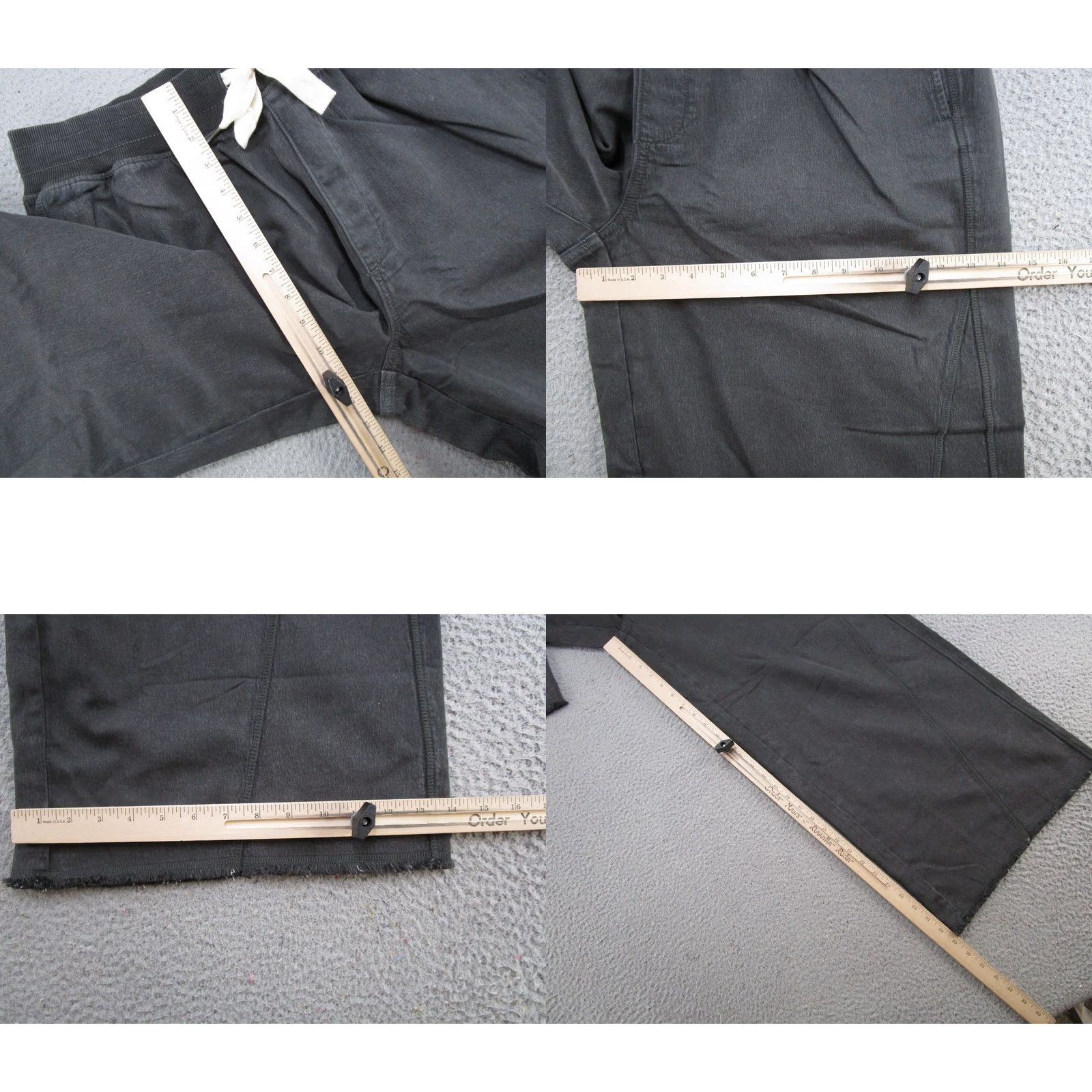 Vintage Aerie Wide Leg Sweatpants Womens L Black Pull On Lounge Athleisure NEW Size 36" / US 14 / IT 50 - 8 Thumbnail