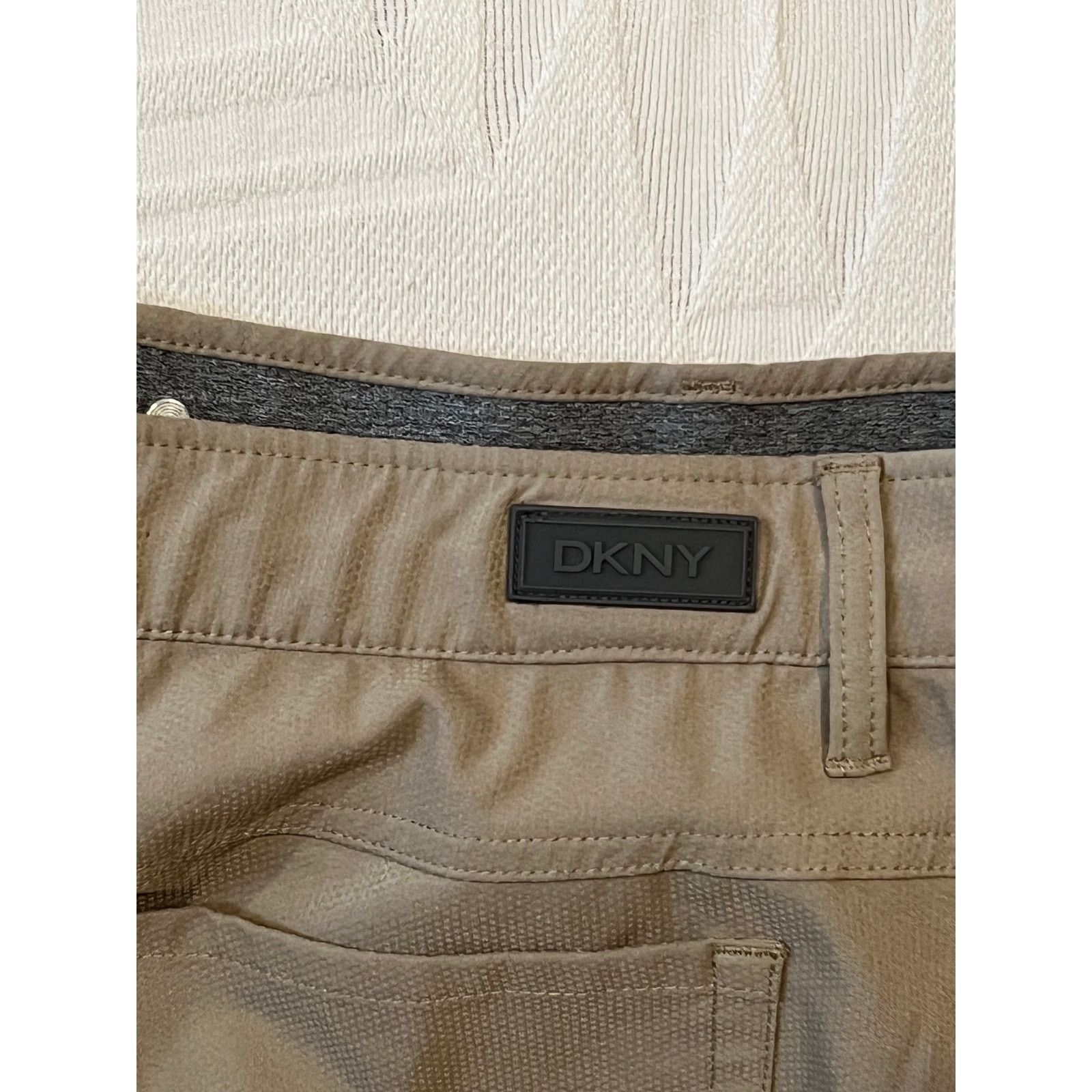 DKNY DKNY Poly Elastane Beige Dress Pants Mens 38x30 Size US 38 / EU 54 - 5 Thumbnail
