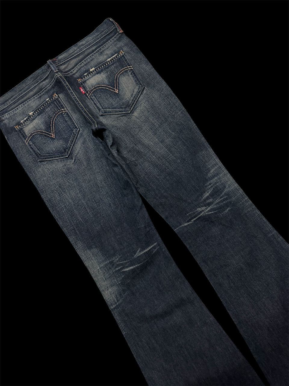 If Six Was Nine Bell Bottom💥90s Levi’s RedLoop Sick Whisker Rusty Bootcut Size US 30 / EU 46 - 15 Thumbnail