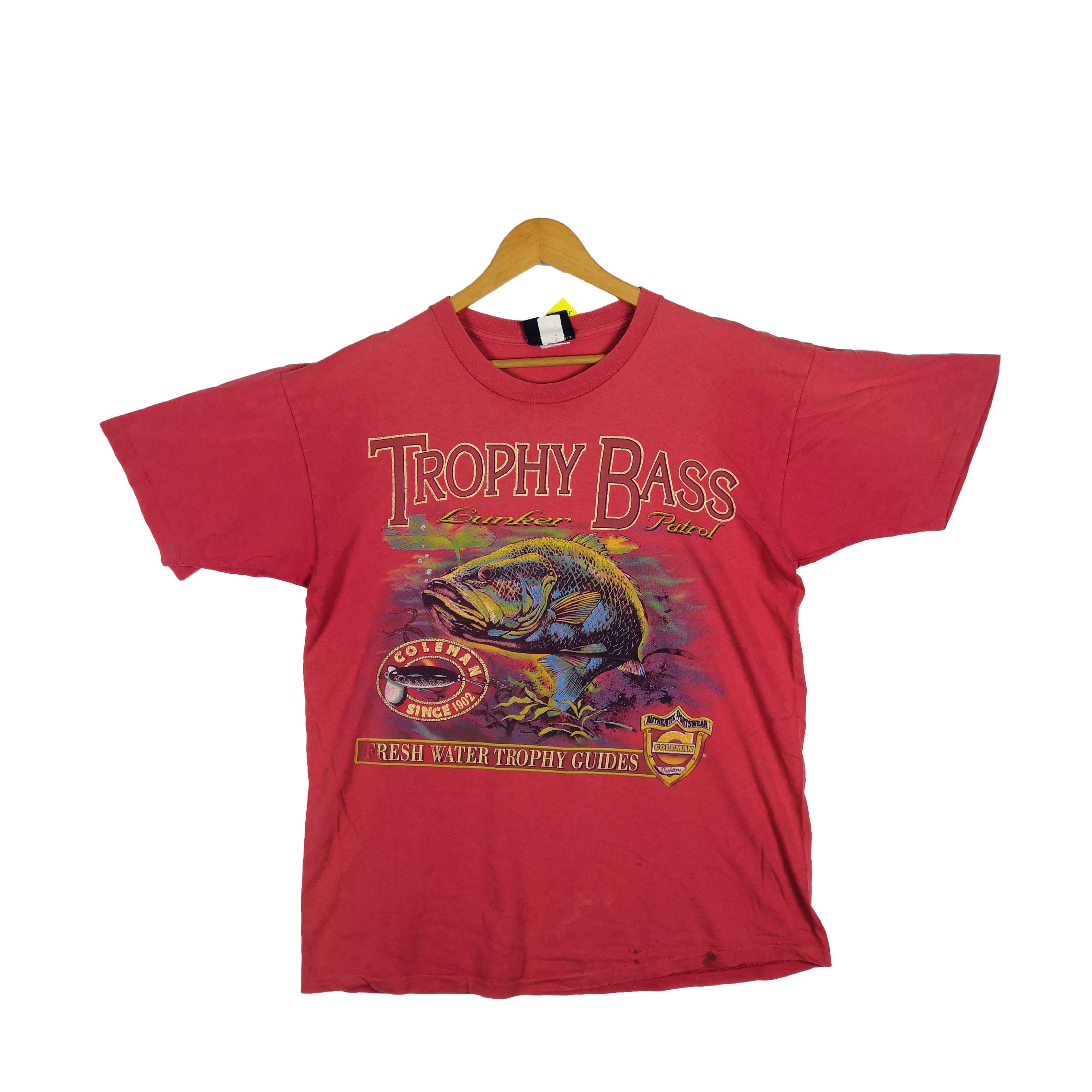 Bass Vintage Trophy Bass T-Shirt Fishing Bunker 56789 Size US L / EU 52-54 / 3 - 1 Thumbnail