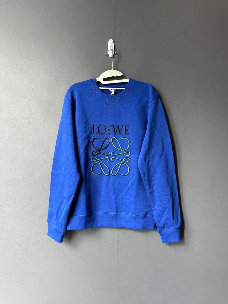 Loewe loewe Blue embroidered sweatshirt 2506-Nextarrow Size US S / EU 44-46 / 1 - 1 Thumbnail