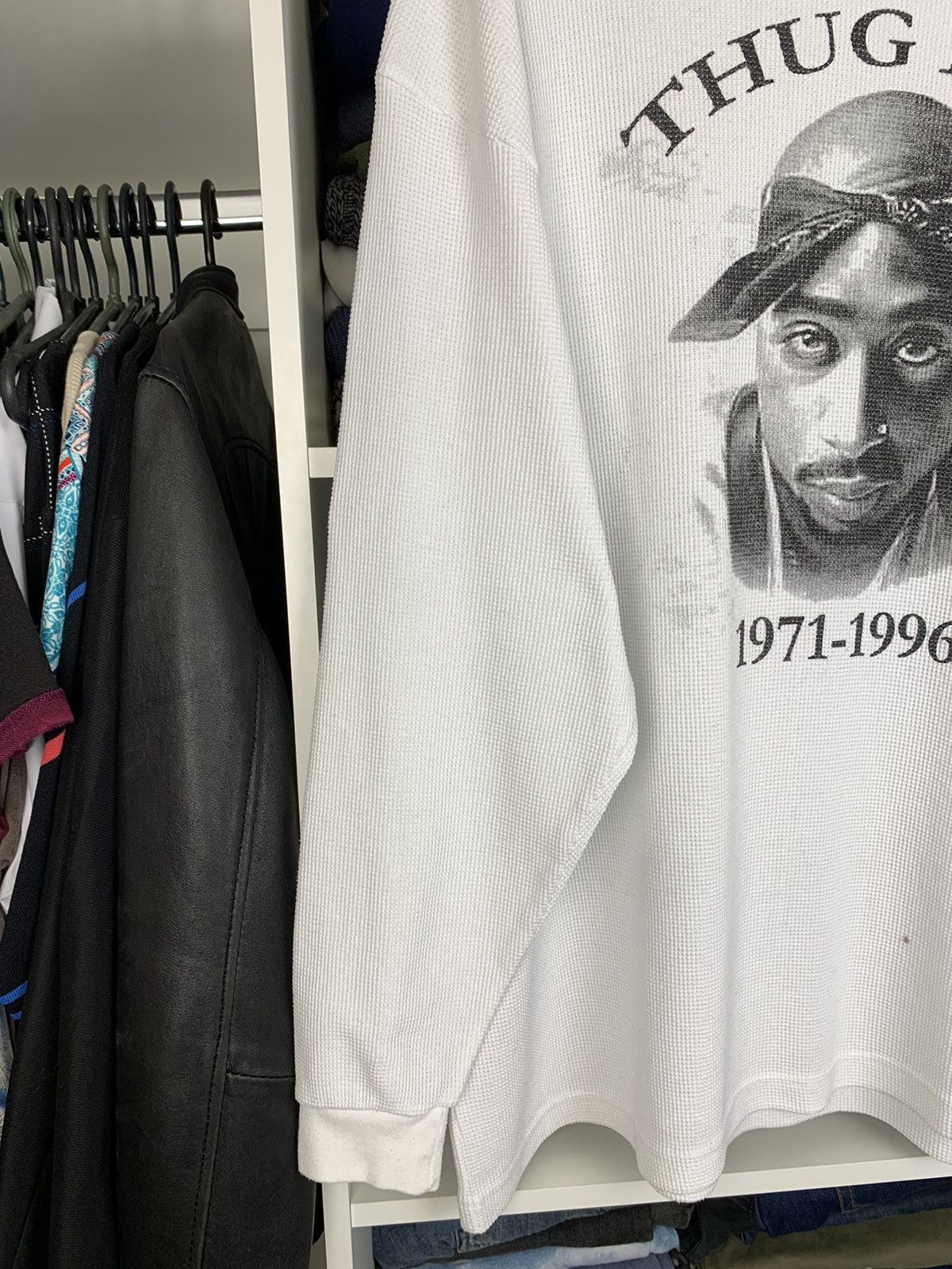 Band Tees Vintage Tupac Thug Life 1971-1996 Long Sleeve Size US XXL / EU 58 / 5 - 8 Thumbnail