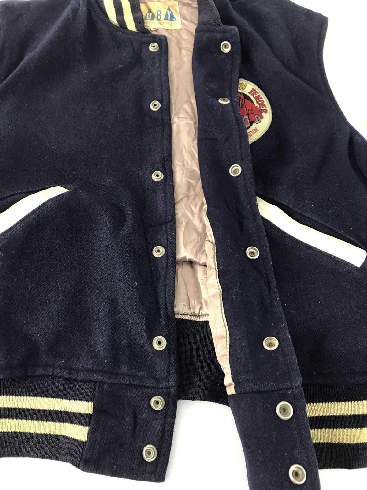 Japanese Brand 90s Ruby Airport Crash Tender Varsity Jacket Leather Sleeve Size US M / EU 48-50 / 2 - 5 Thumbnail