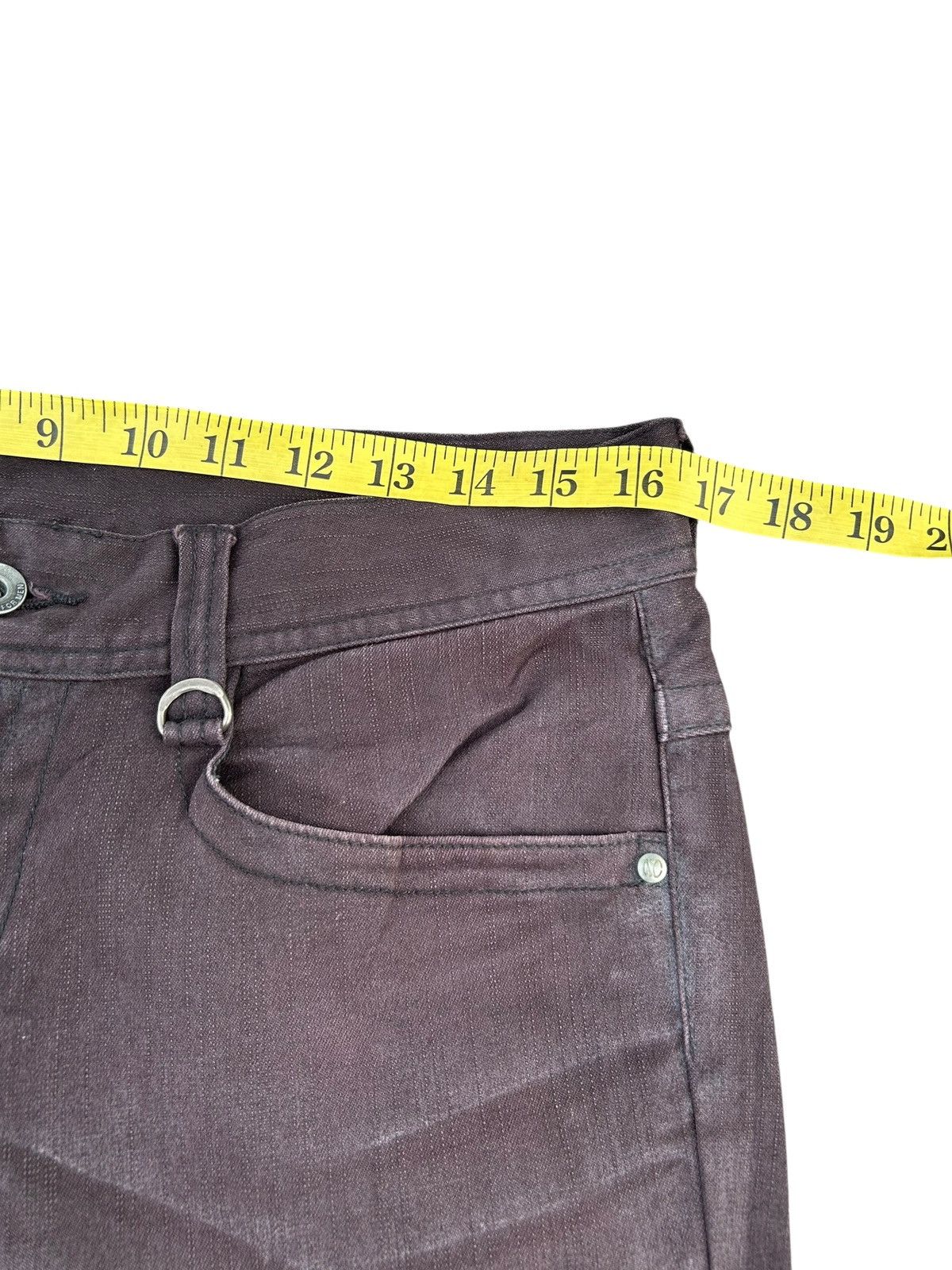 If Six Was Nine FLARE Nicole Club For Men Buckle Back Distressed Faded Pants Size US 33 - 11 Thumbnail