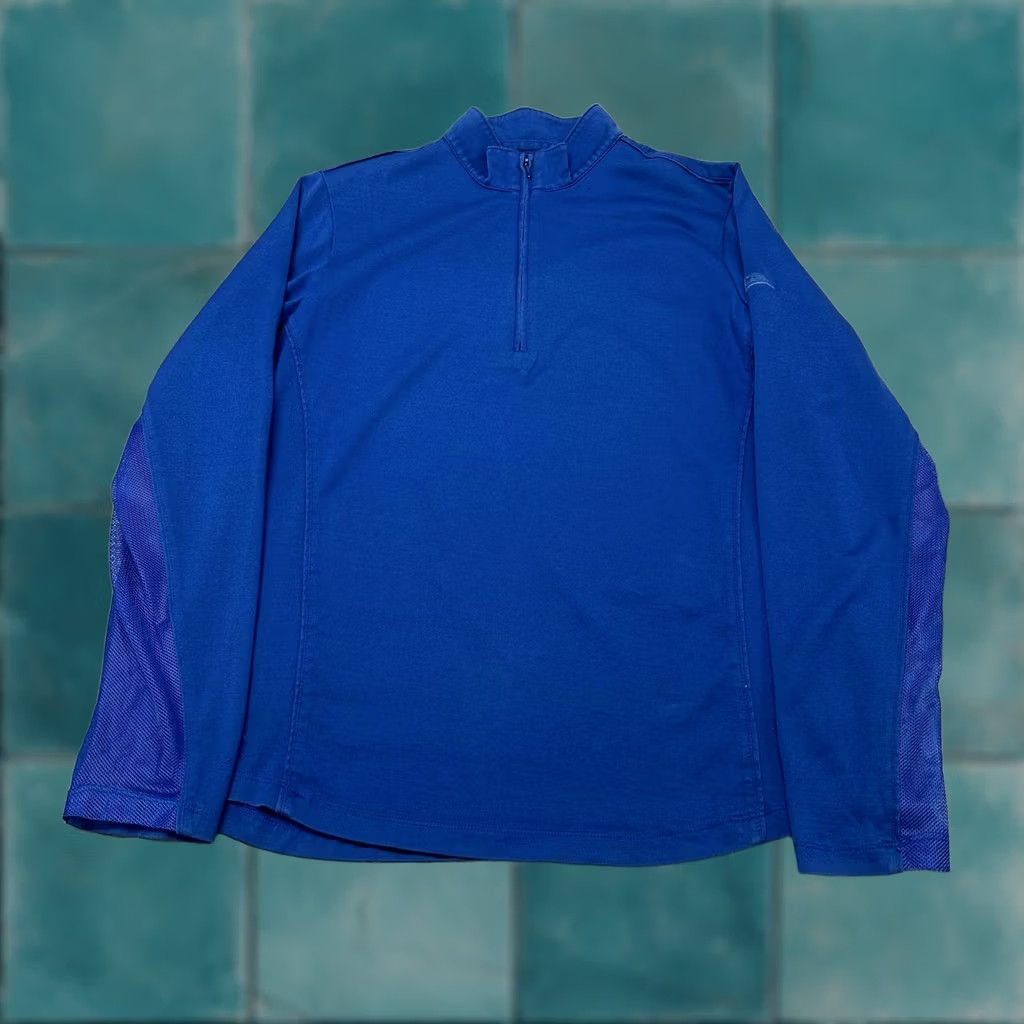 Peter Millar Peter Millar Crown Sport Golf Sweatshirt Mens L Blue 1/4 Zip Moisture Management Size US L / EU 52-54 / 3 - 1 Thumbnail