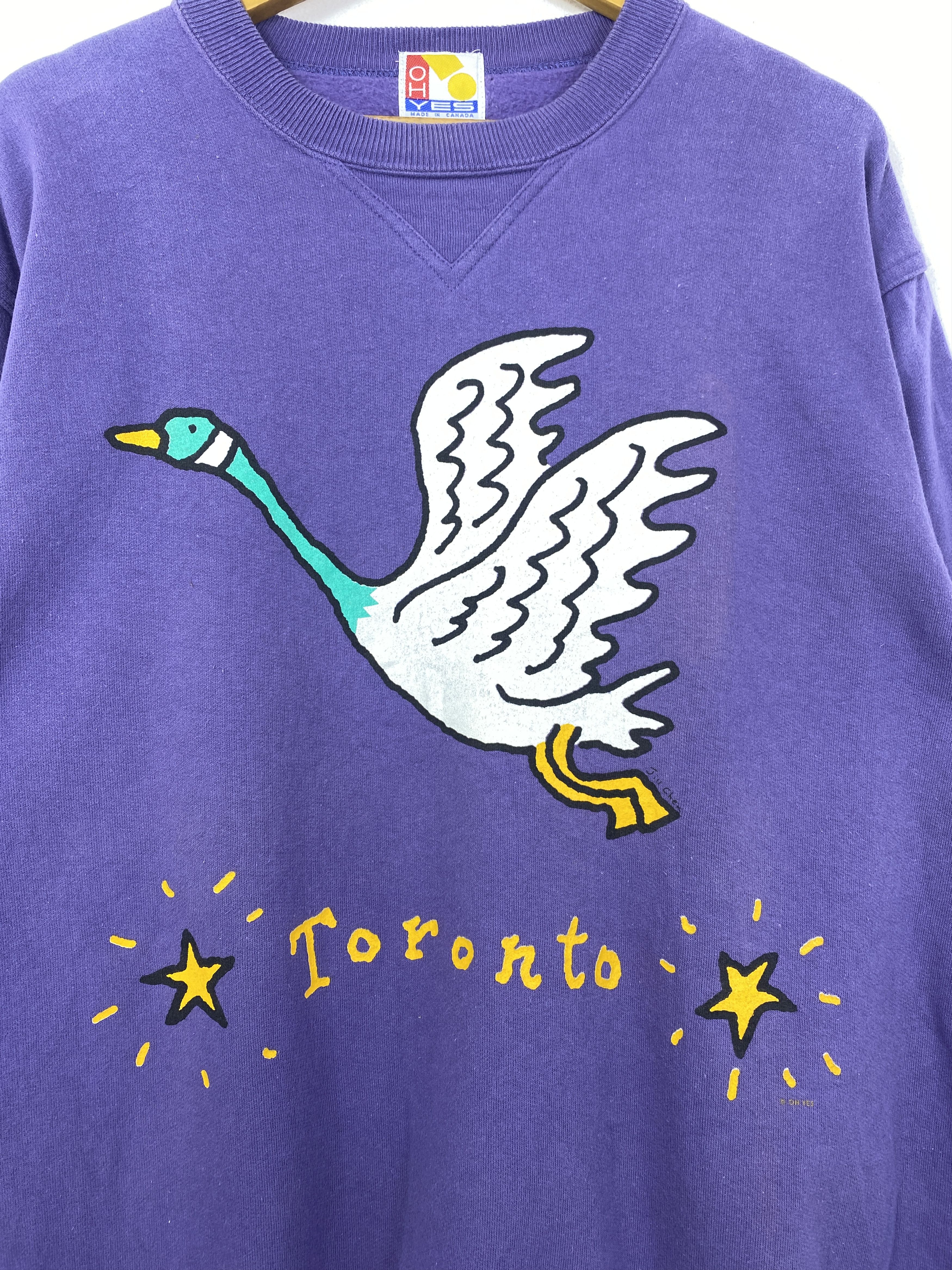 Vintage Vintage 90s Toronto Canada Printed Sweatshirt SH0115 Size US S / EU 44-46 / 1 - 9 Thumbnail