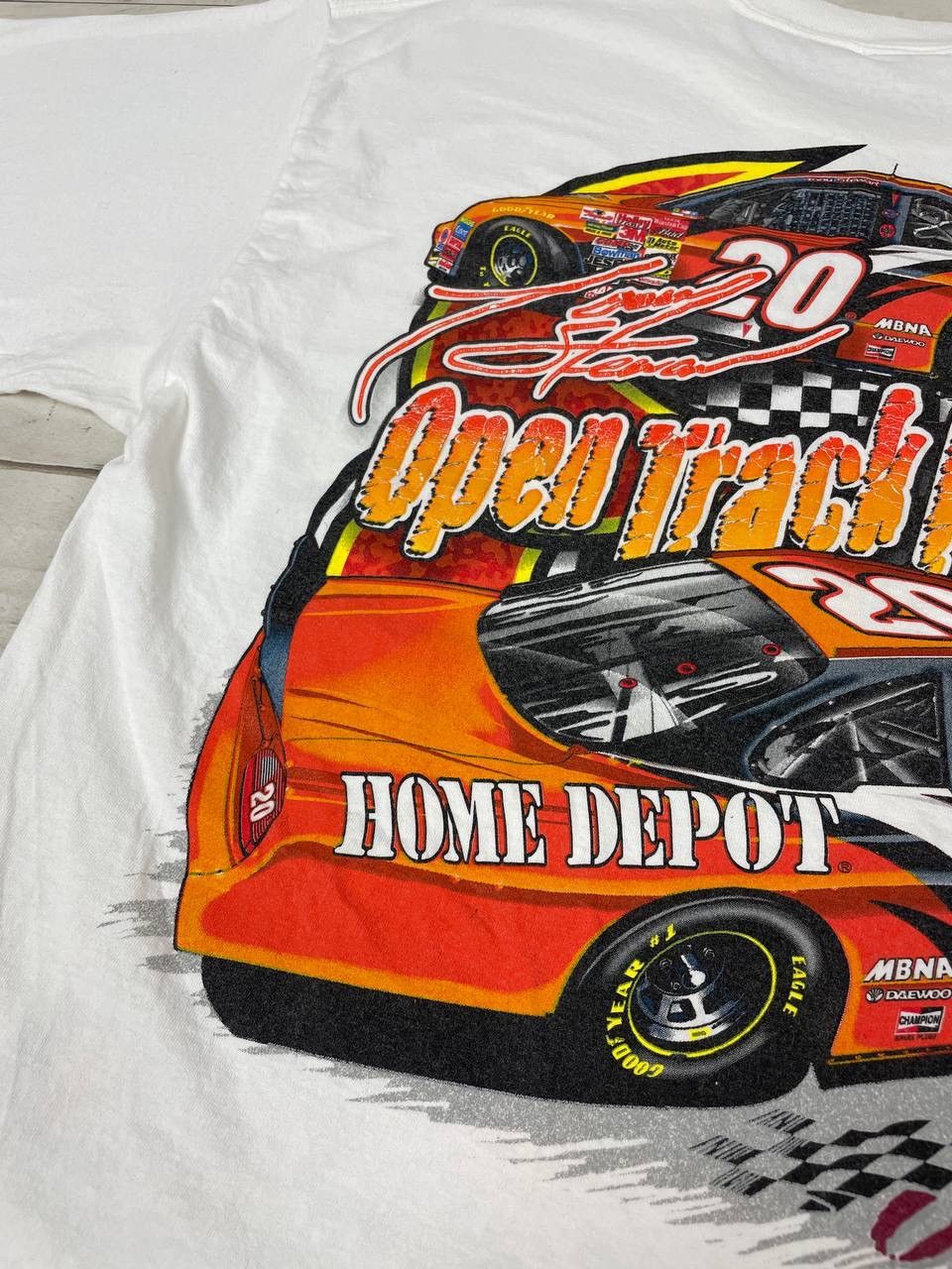 NASCAR Vintage Tony Steward 2002 Nascar Out In Front T-Shirt Size US XL / EU 56 / 4 - 19 Thumbnail