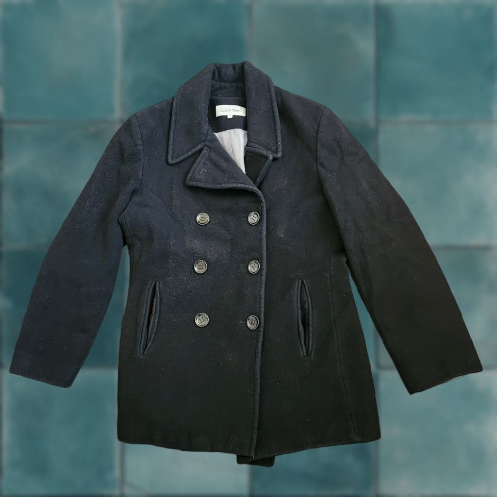 Calvin Klein Calvin Klein Womens Peacoat Black Wool Blend Size 12 Jacket Size XL / US 12-14 / IT 48-50 - 1 Thumbnail