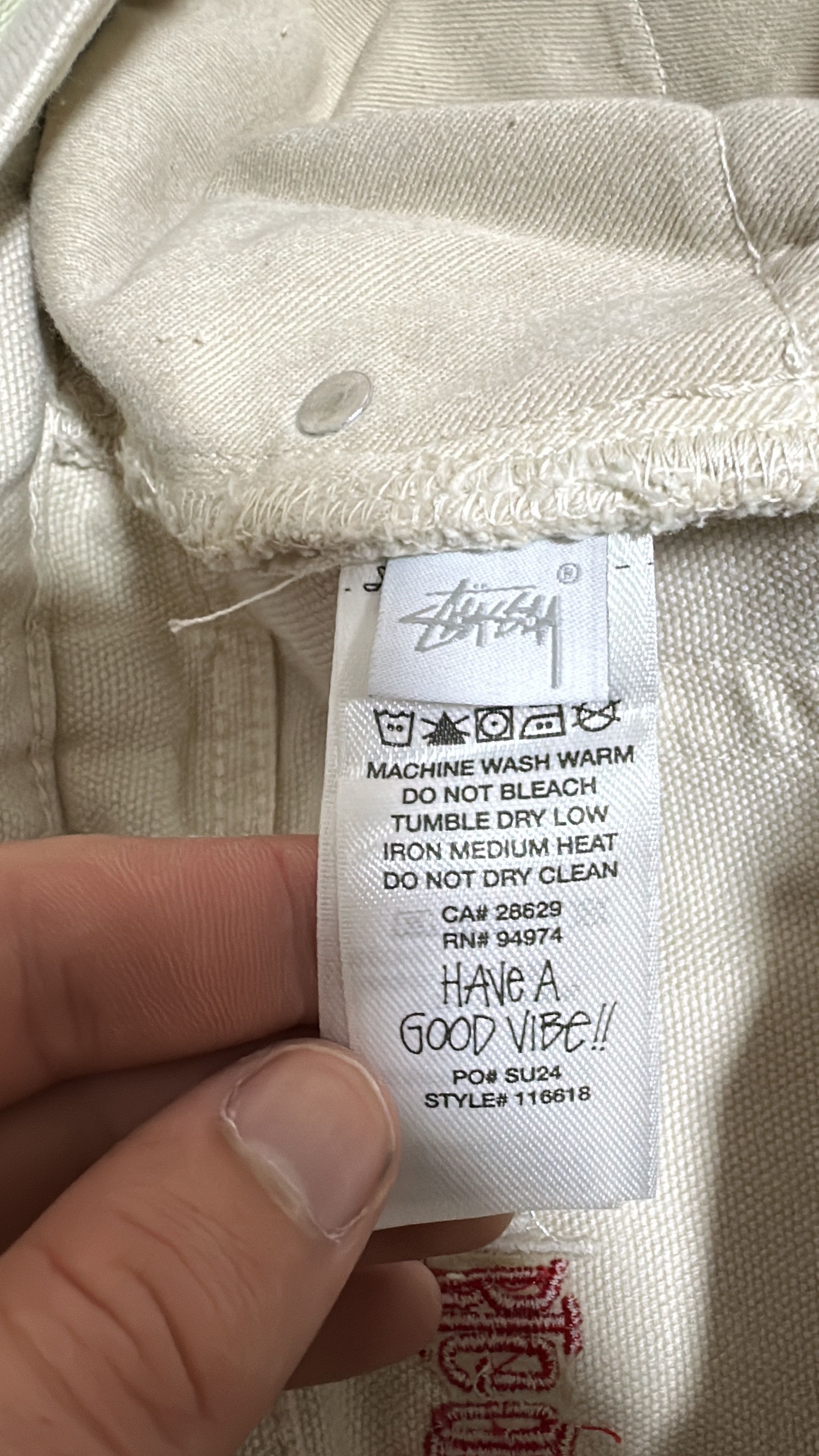Stussy × Vintage Stüssy Big Ol Jean White Size 32 Size US 32 / EU 48 - 6 Thumbnail