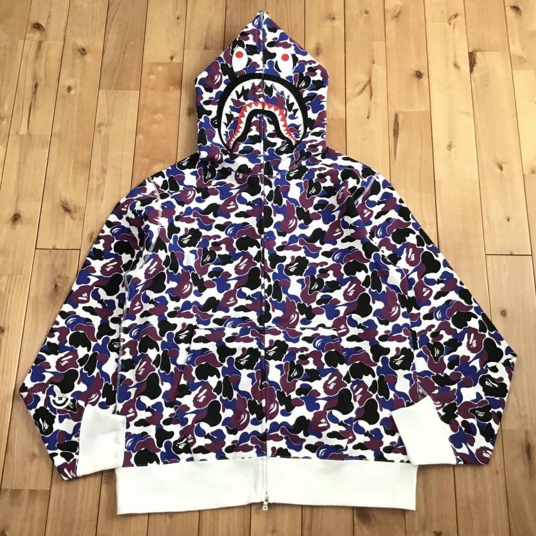 Bape 2024 🔥Hong Kong Store Camo🔥 BAPE shark full zip hoodie APE Size US XL / EU 56 / 4 - 1 Thumbnail