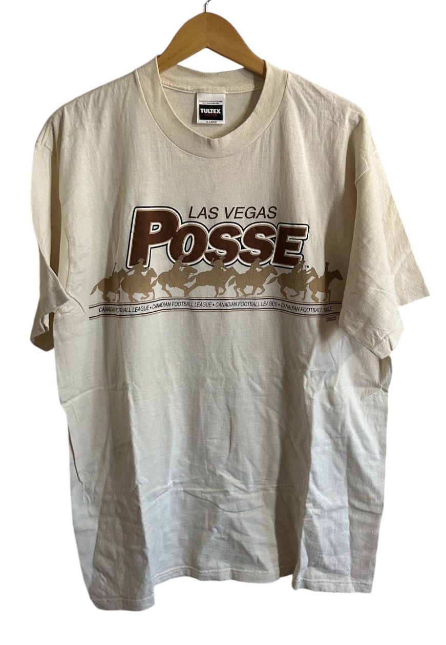 Fruition × Tultex × Vintage Vintage Las Vegas Posse CFL Shirt Size US XL / EU 56 / 4 - 1 Thumbnail